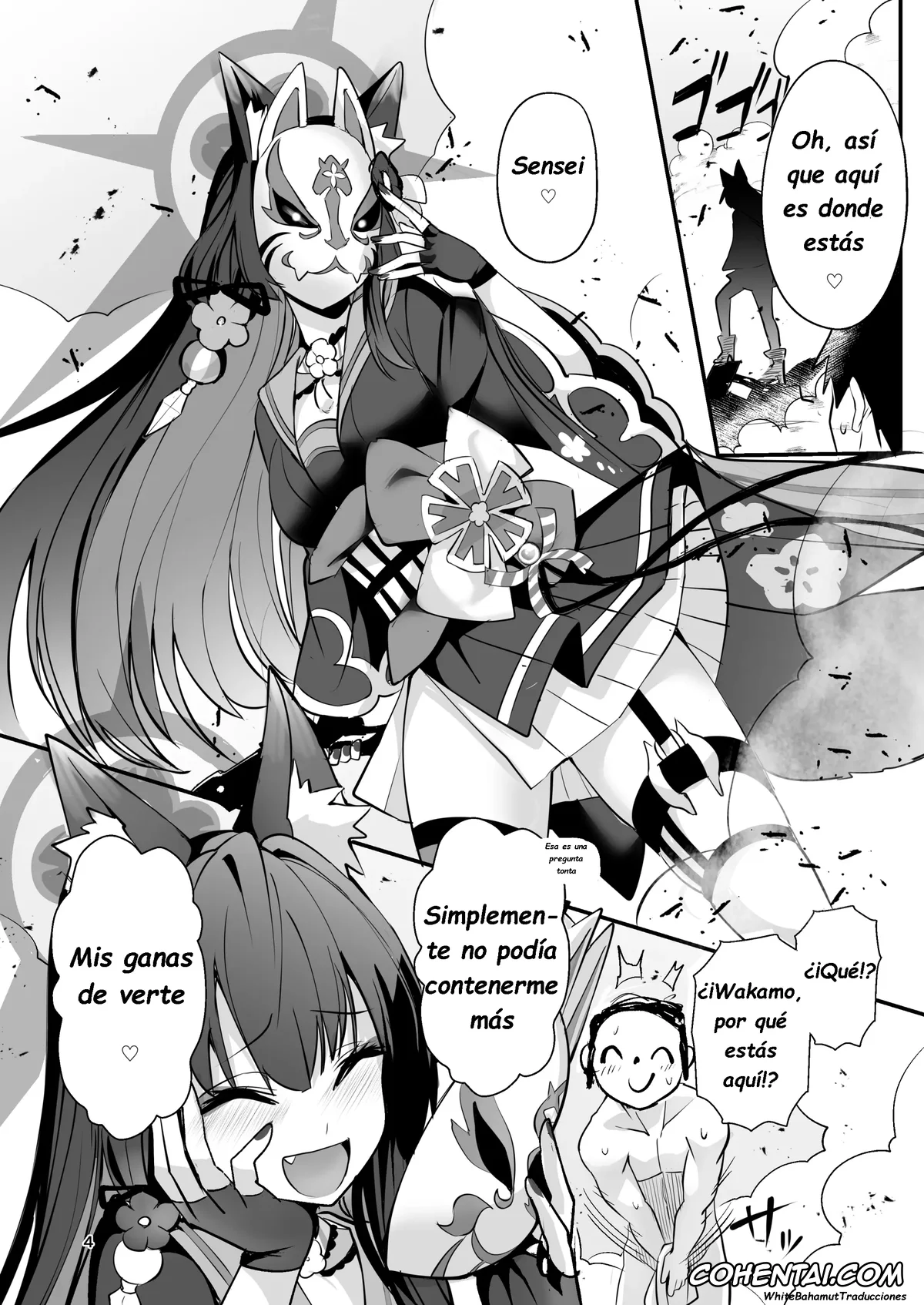 Blue Archive hentai, Sensei hentai, Wakamo Kosaka hentai, Kosaka Wakamo wa Aitakute (Blue Archive), pagina 3