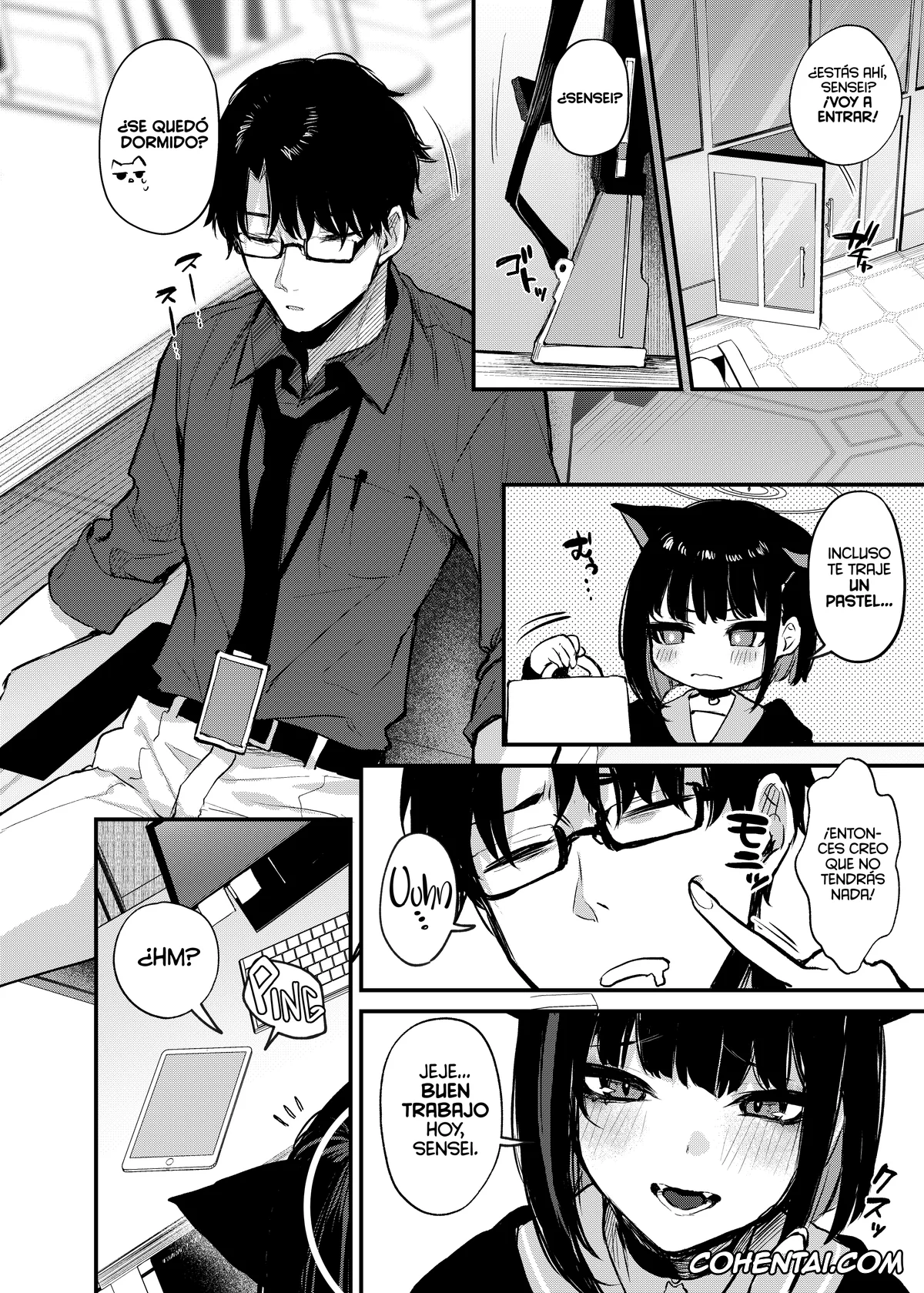 Blue Archive hentai, Kazusa Kyouyama hentai, Sensei hentai, Kyouyama Kazusa no Amai Himitsu (Blue Archive), pagina 3