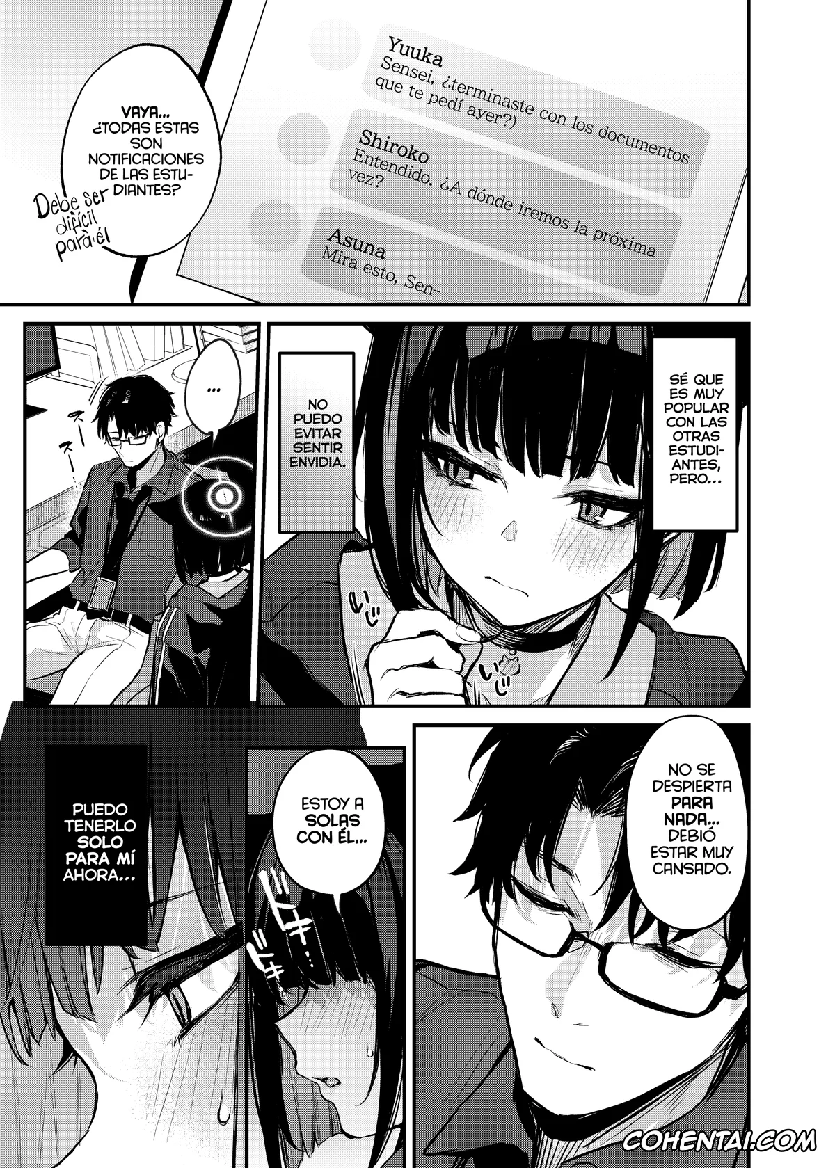 Blue Archive xxx, Kazusa Kyouyama xxx, Sensei xxx, Kyouyama Kazusa no Amai Himitsu (Blue Archive), pagina 4