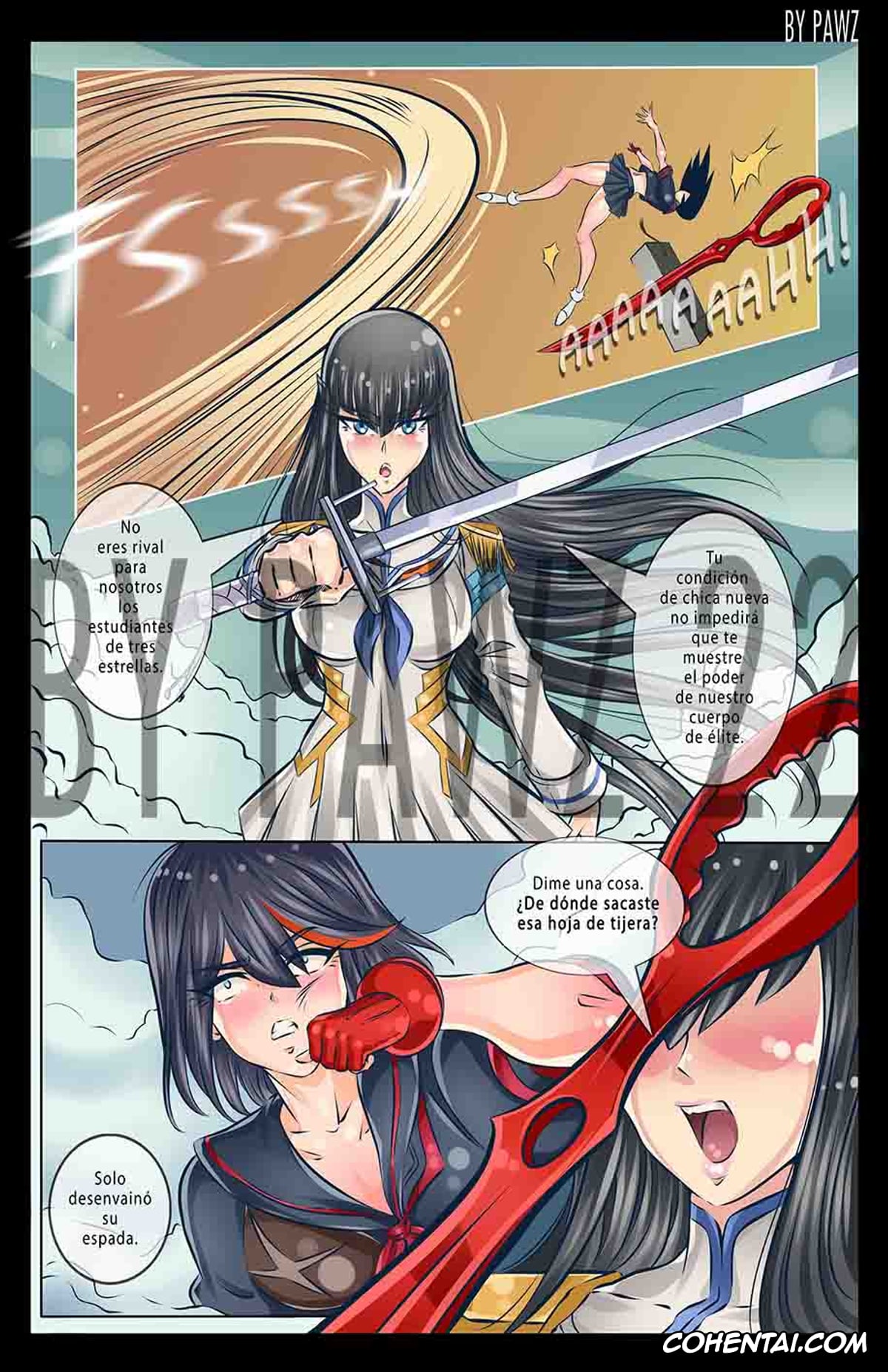 Kill la Kill porno, Ryuuko Matoi porno, La chica nueva (Kill la Kill), pagina 5