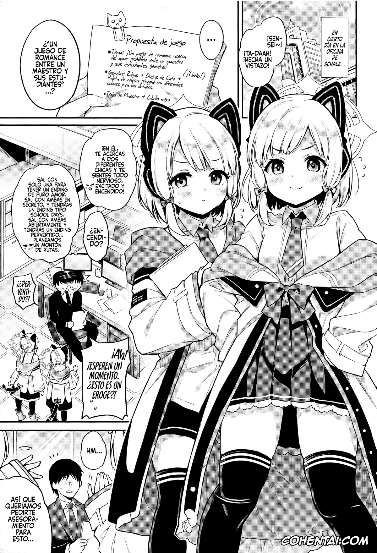 Blue Archive xxx, Midori Saiba xxx, Momoi Saiba xxx, Sensei xxx, Sensei Koryaku Game (Blue Archive), pagina 4