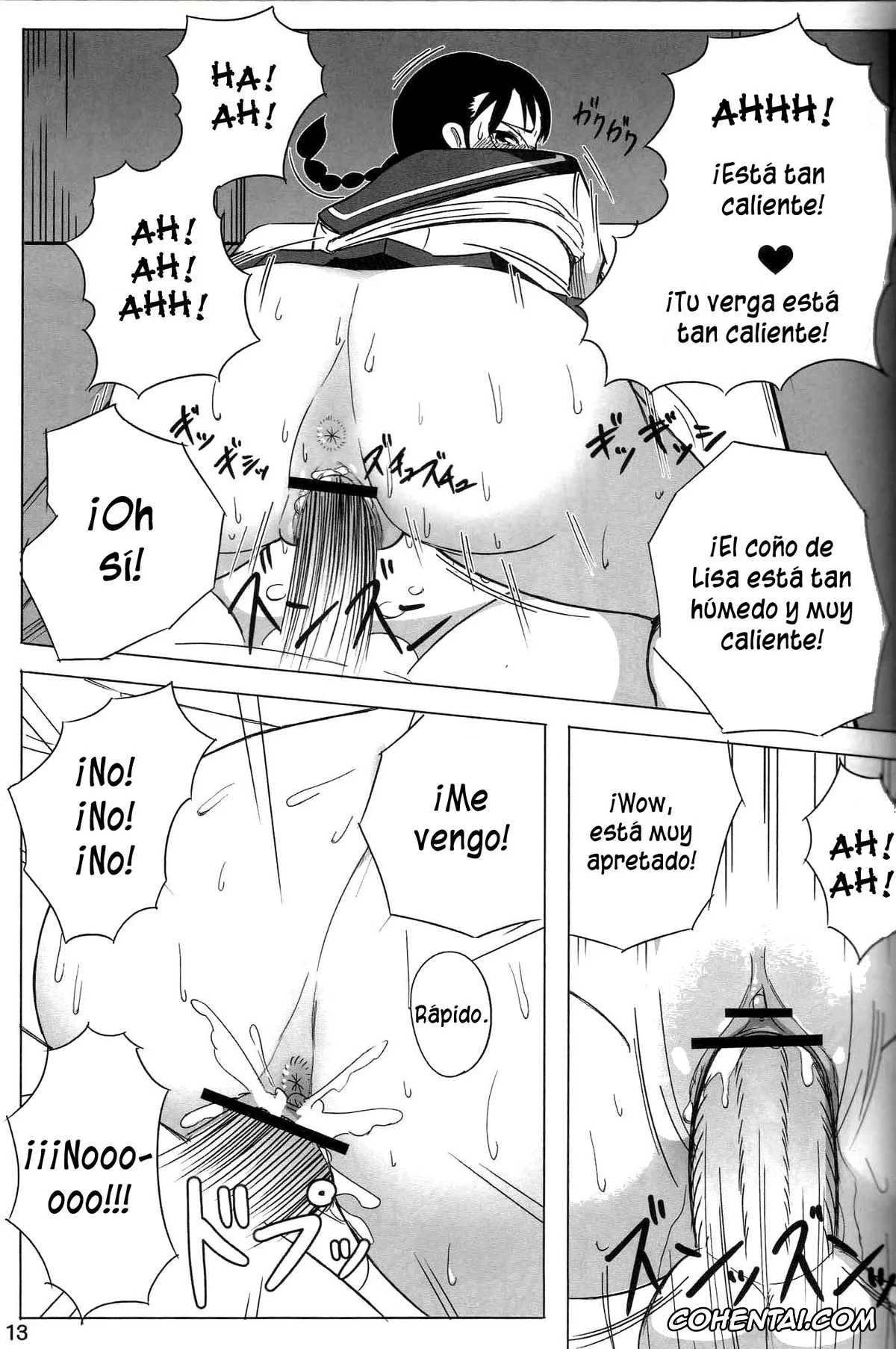 Bleach hentai, Kukaku Shiba hentai, Lisa Yadomaru hentai, Soi Fon hentai, Yoruichi Shihoin hentai, Snow No Mercy (Bleach), pagina 12