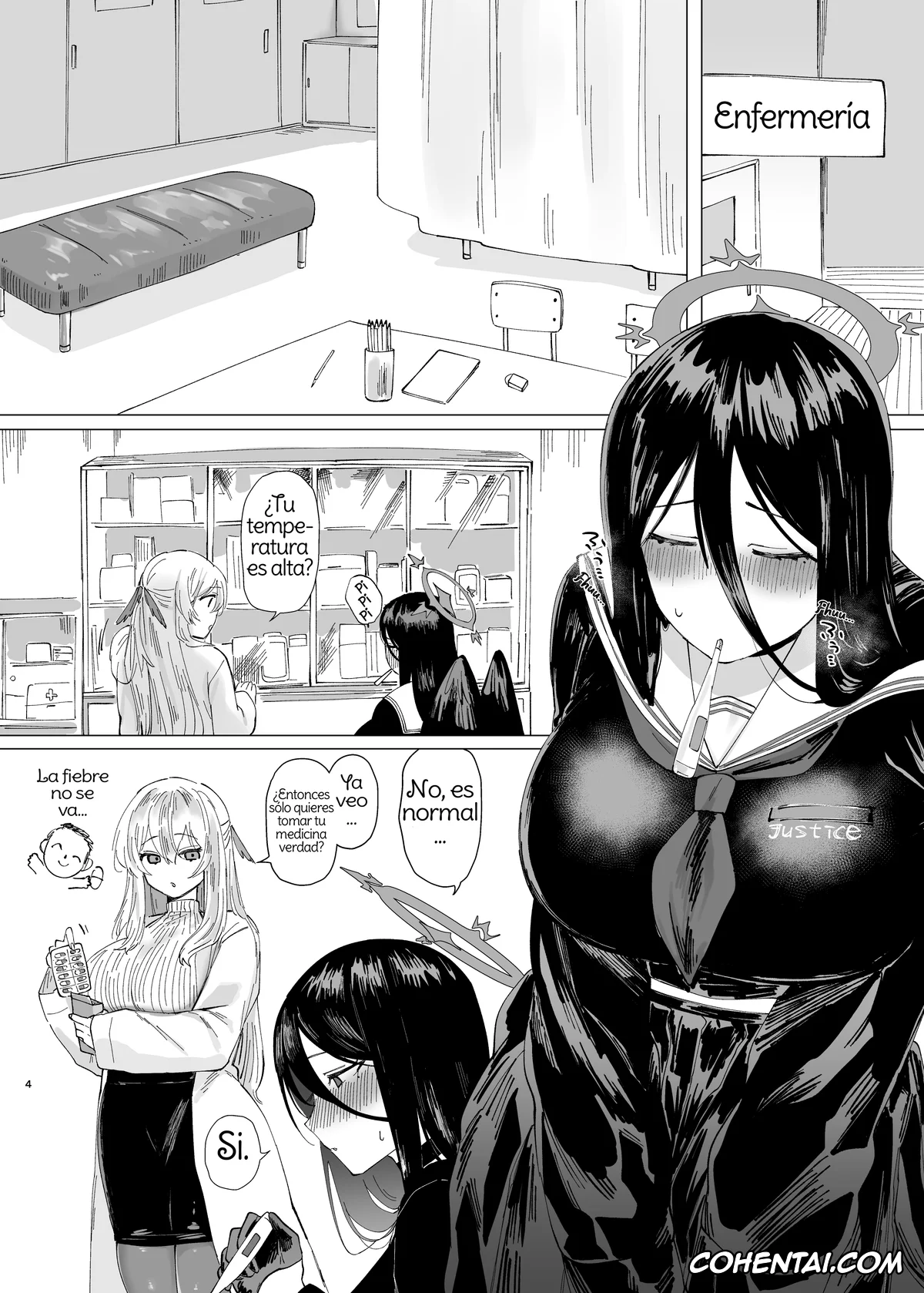 Blue Archive xxx, Hasumi Hanekawa xxx, Sensei xxx, Tandeki Meruto (Blue Archive), pagina 4