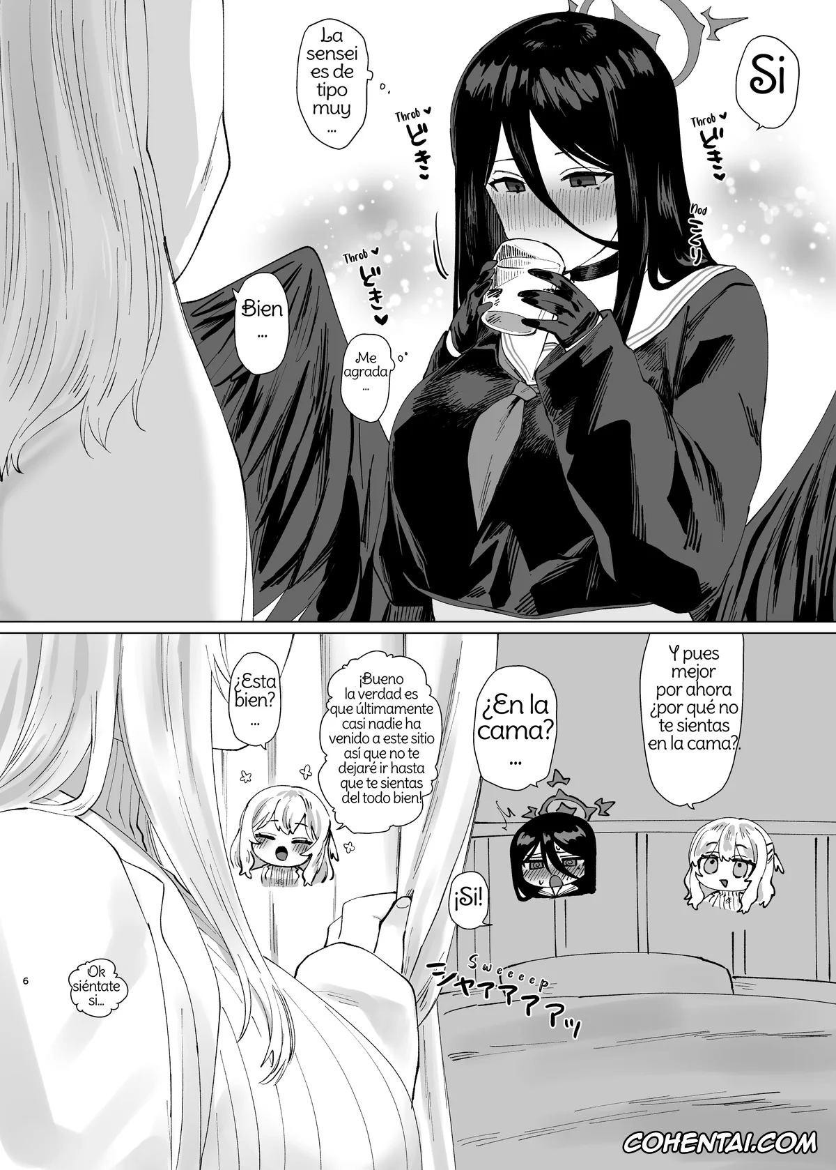 Blue Archive hentai, Hasumi Hanekawa hentai, Sensei hentai, Tandeki Meruto (Blue Archive), pagina 6