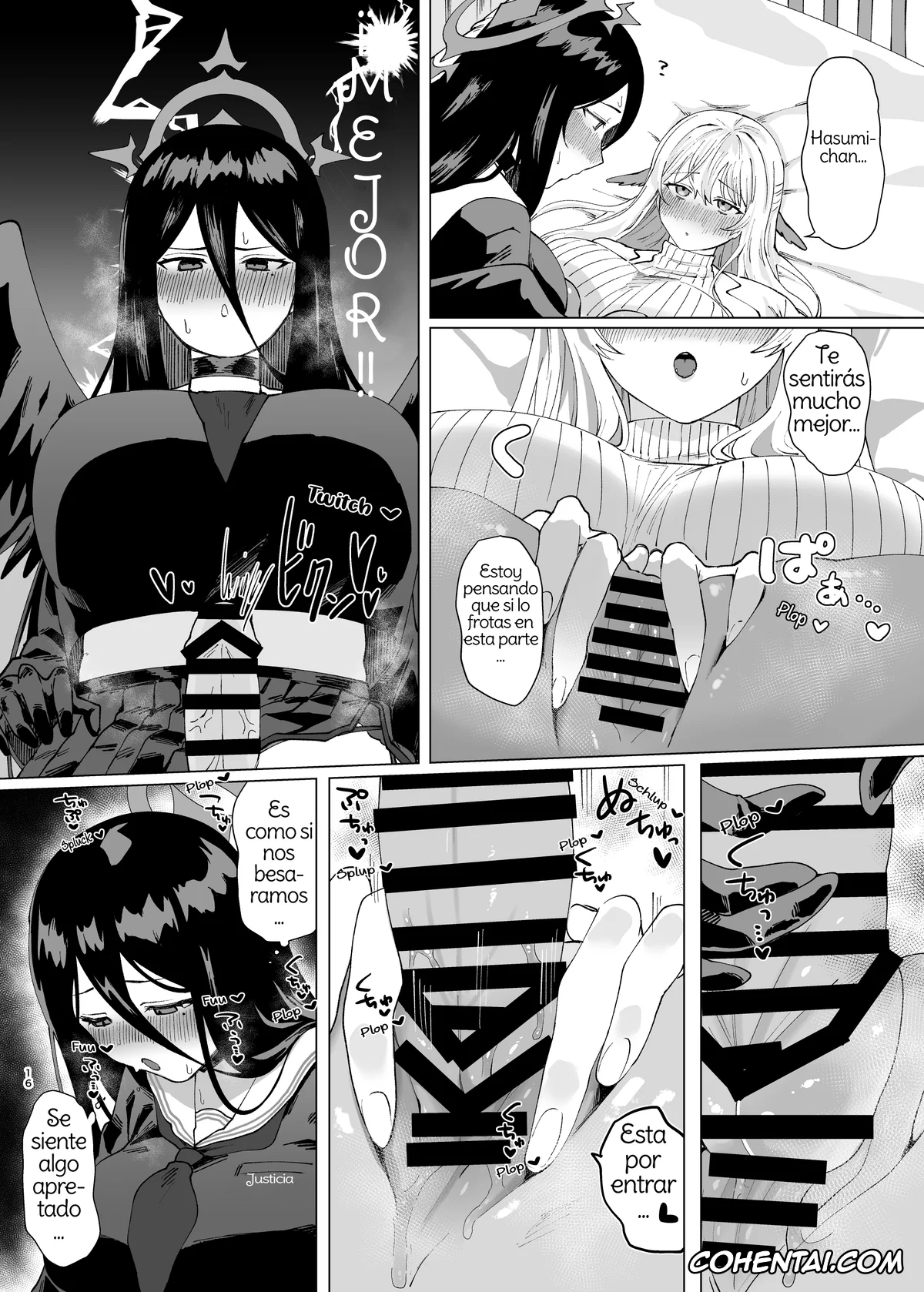 Blue Archive xxx, Hasumi Hanekawa xxx, Sensei xxx, Tandeki Meruto (Blue Archive), pagina 16