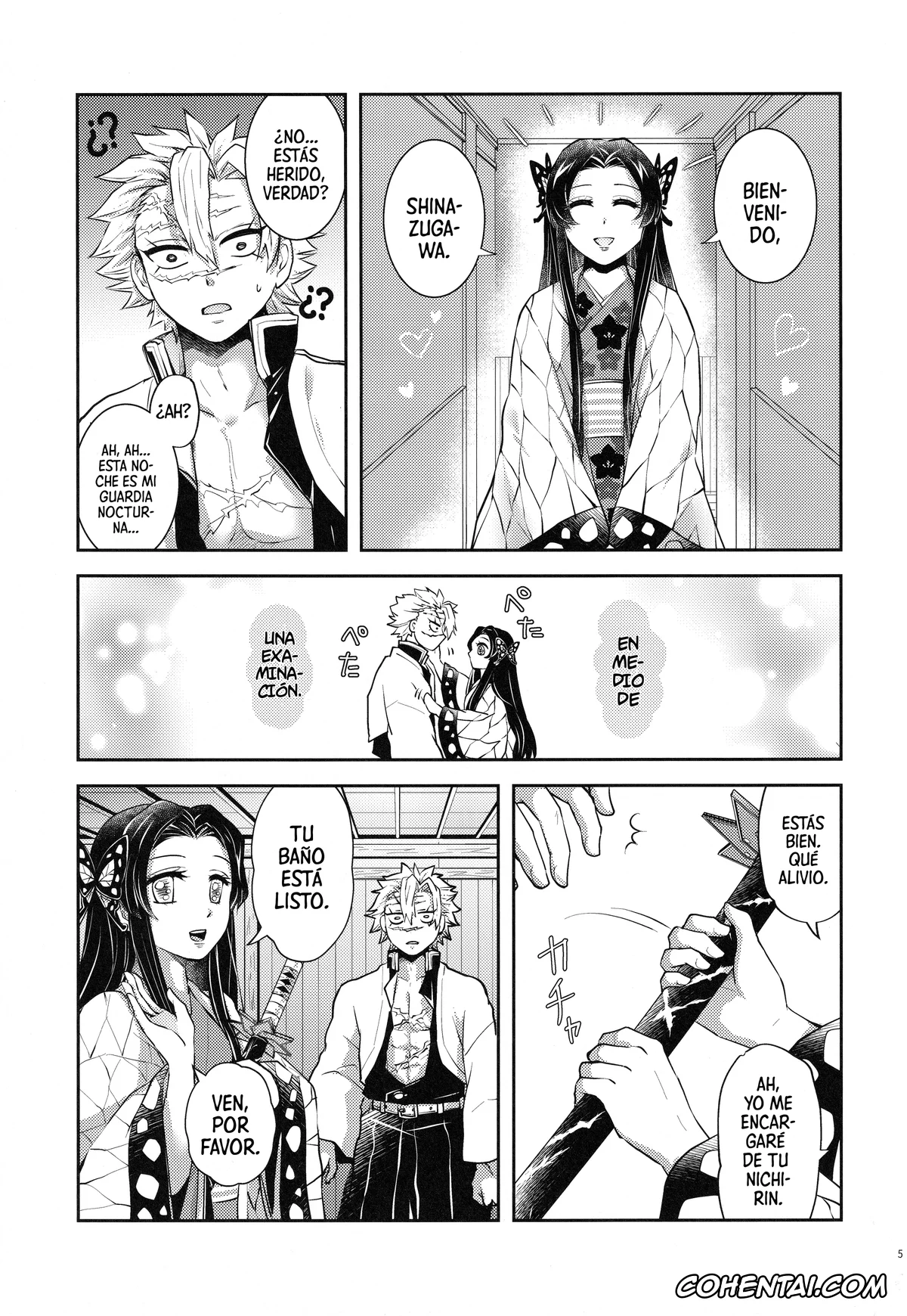 Kimetsu No Yaiba | Demon Slayer xxx, Kanae Kochou xxx, Sanemi Shinazugawa xxx, Shoujo o Moratte Hoshii Hana. Koinaka ni Natta Oboe ga Nai Kaze (Kimetsu no Yaiba), pagina 4