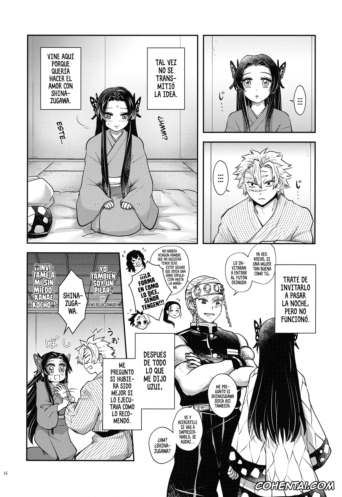 Kimetsu No Yaiba | Demon Slayer hentai, Kanae Kochou hentai, Sanemi Shinazugawa hentai, Shoujo o Moratte Hoshii Hana. Koinaka ni Natta Oboe ga Nai Kaze (Kimetsu no Yaiba), pagina 15