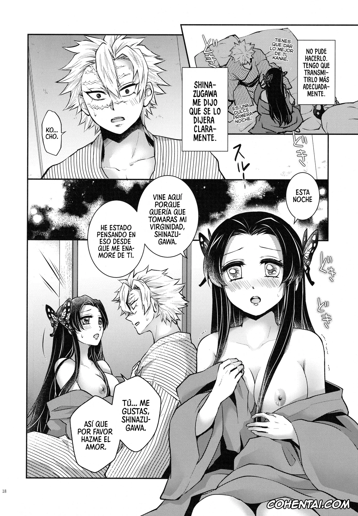 Kimetsu No Yaiba | Demon Slayer porno, Kanae Kochou porno, Sanemi Shinazugawa porno, Shoujo o Moratte Hoshii Hana. Koinaka ni Natta Oboe ga Nai Kaze (Kimetsu no Yaiba), pagina 17