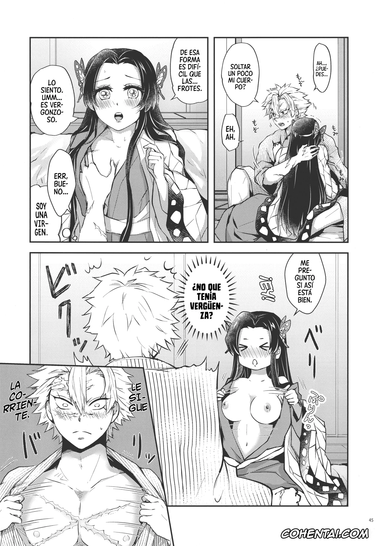 Kimetsu No Yaiba | Demon Slayer porno, Kanae Kochou porno, Sanemi Shinazugawa porno, Shoujo o Moratte Hoshii Hana. Koinaka ni Natta Oboe ga Nai Kaze (Kimetsu no Yaiba), pagina 44
