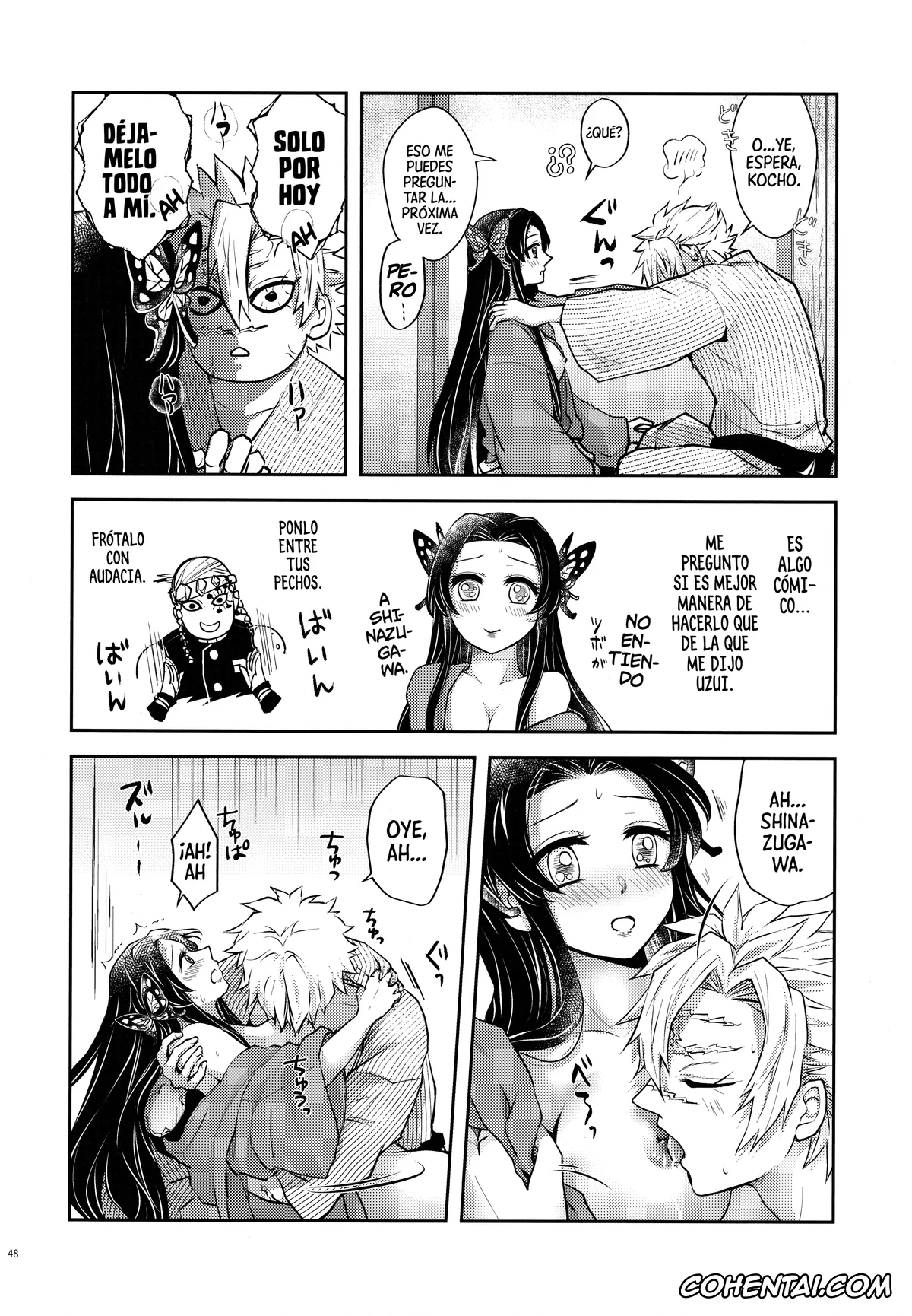 Kimetsu No Yaiba | Demon Slayer porno, Kanae Kochou porno, Sanemi Shinazugawa porno, Shoujo o Moratte Hoshii Hana. Koinaka ni Natta Oboe ga Nai Kaze (Kimetsu no Yaiba), pagina 47