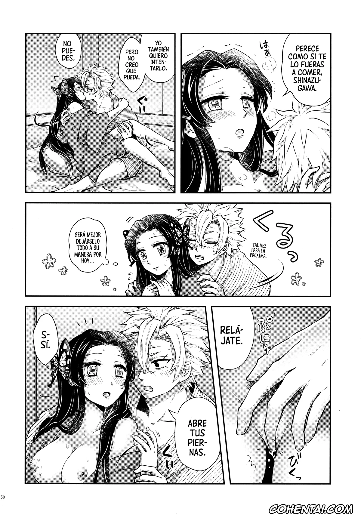 Kimetsu No Yaiba | Demon Slayer xxx, Kanae Kochou xxx, Sanemi Shinazugawa xxx, Shoujo o Moratte Hoshii Hana. Koinaka ni Natta Oboe ga Nai Kaze (Kimetsu no Yaiba), pagina 49
