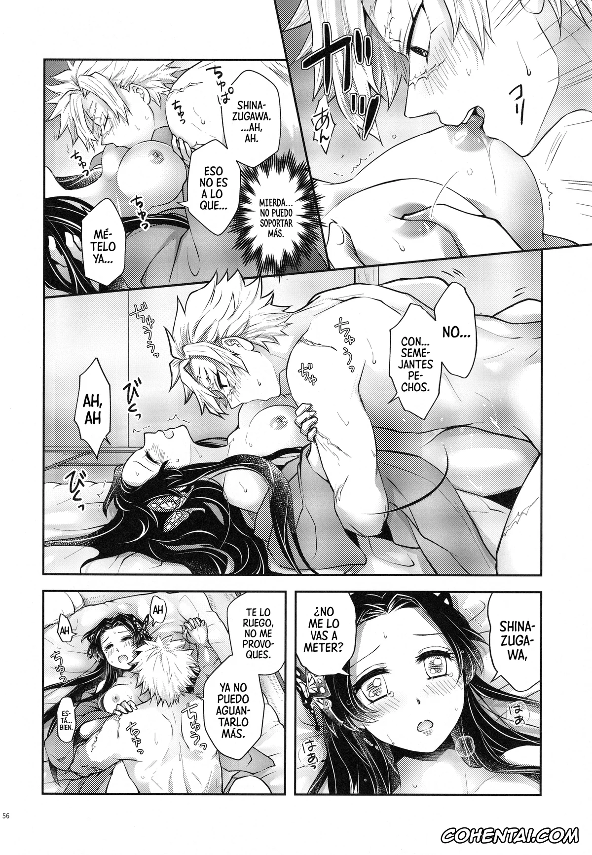 Kimetsu No Yaiba | Demon Slayer xxx, Kanae Kochou xxx, Sanemi Shinazugawa xxx, Shoujo o Moratte Hoshii Hana. Koinaka ni Natta Oboe ga Nai Kaze (Kimetsu no Yaiba), pagina 55
