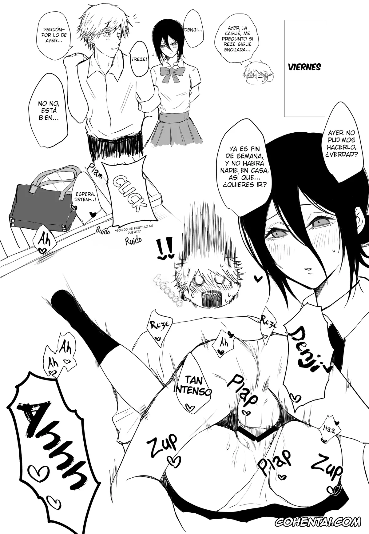 Chainsaw Man hentai, Denji hentai, Reze hentai, Denji-kun Amayakashi Shuukan (Chainsaw Man), pagina 6