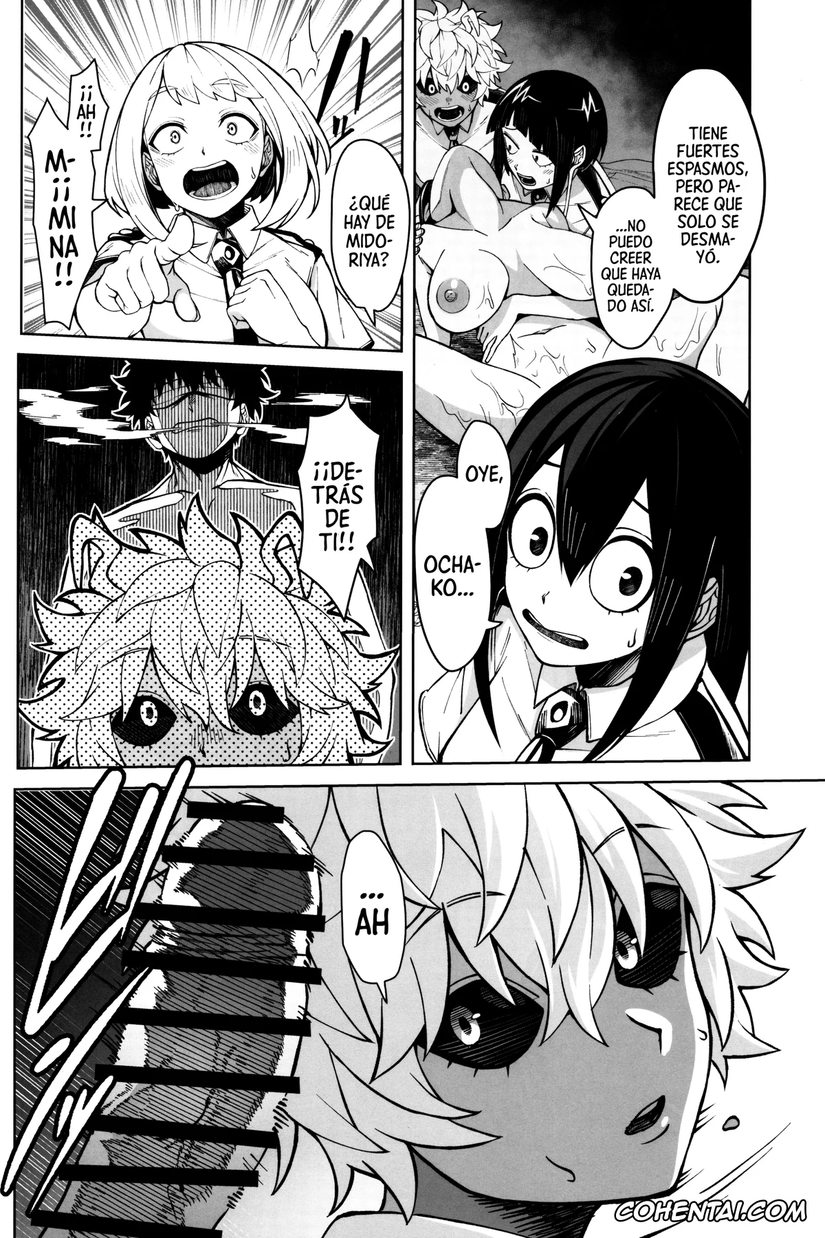 My Hero Academia | Boku No Hero Academia hentai, Izuku Midoriya hentai, Kyoka Jiro hentai, Mina Ashido hentai, Momo Yaoyorozu hentai, Ochako Uraraka hentai, Tooru Hagakure hentai, Tsuyu Asui hentai, Oki o Tashika ni (Boku no Hero Academia), pagina 9