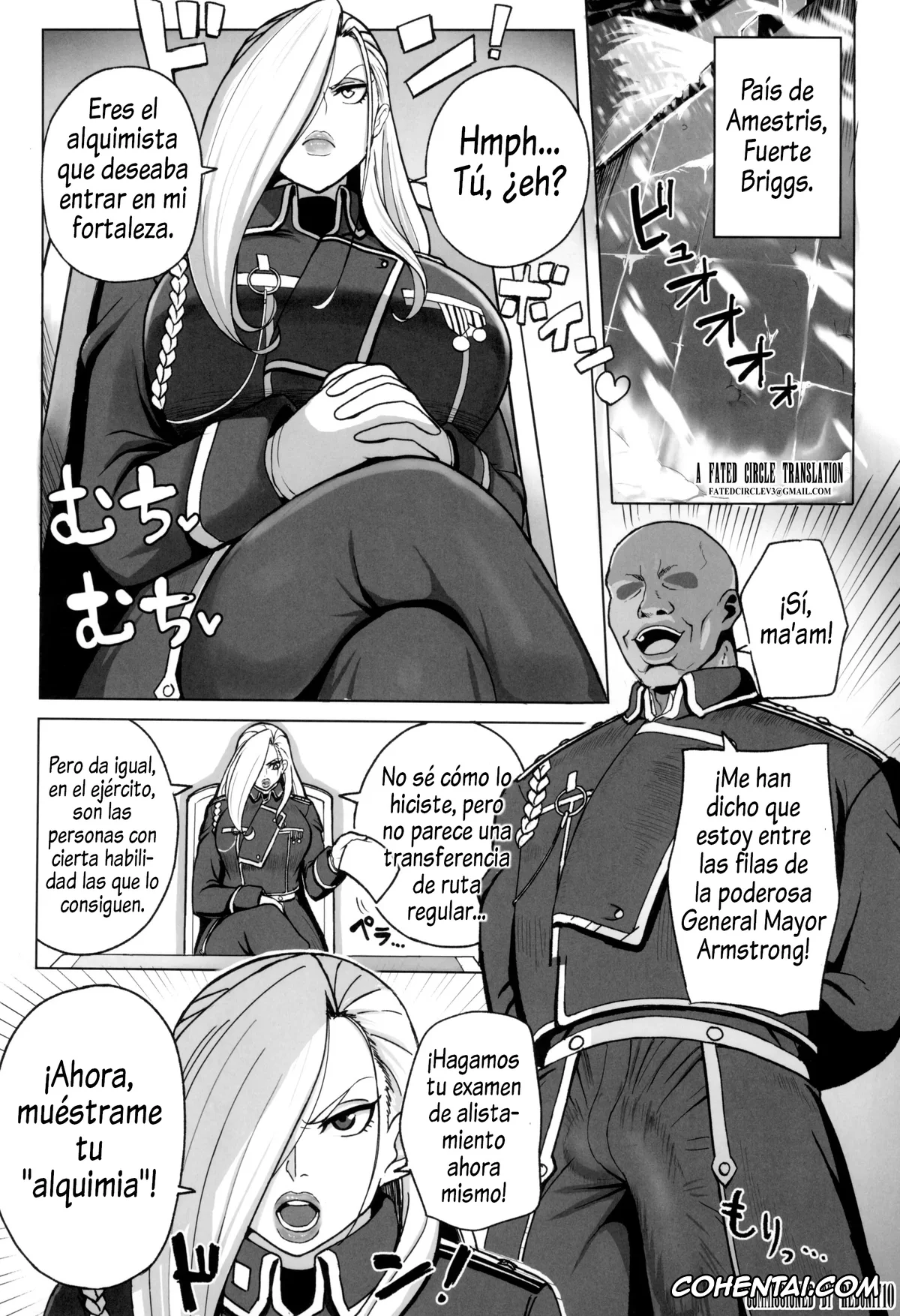 Fullmetal Alchemist | Hagane No Renkinjutsushi porno, Olivier Mira Armstrong porno, Jukujo Shougun VS Saimin no Renkinjutsushi – Armstrong VS Hypnotic Alchemist (Fullmetal Alchemist), pagina 2