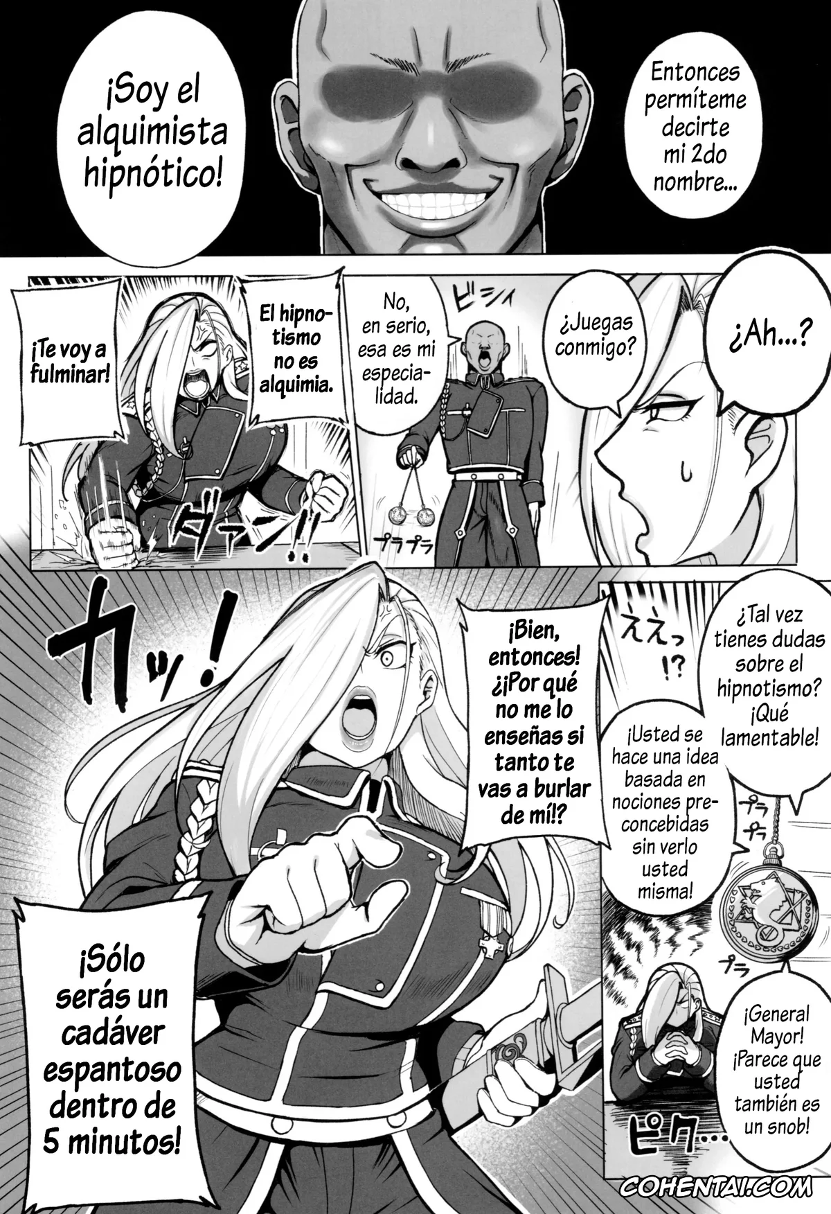 Fullmetal Alchemist | Hagane No Renkinjutsushi hentai, Olivier Mira Armstrong hentai, Jukujo Shougun VS Saimin no Renkinjutsushi – Armstrong VS Hypnotic Alchemist (Fullmetal Alchemist), pagina 3