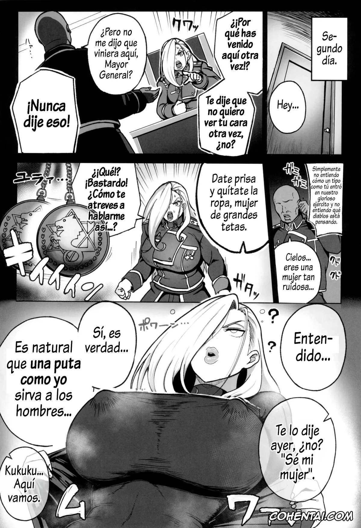 Fullmetal Alchemist | Hagane No Renkinjutsushi porno, Olivier Mira Armstrong porno, Jukujo Shougun VS Saimin no Renkinjutsushi – Armstrong VS Hypnotic Alchemist (Fullmetal Alchemist), pagina 8