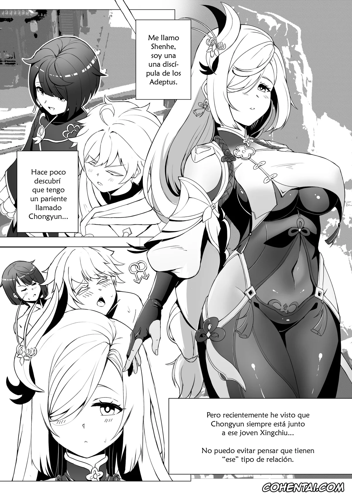 Genshin Impact porno, Chongyun porno, Shenhe porno, Emergency Exorcist Training (Genshin Impact), pagina 2