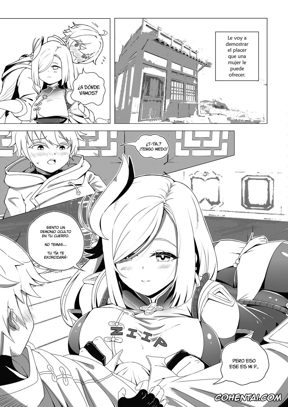 Genshin Impact porno, Chongyun porno, Shenhe porno, Emergency Exorcist Training (Genshin Impact), pagina 5