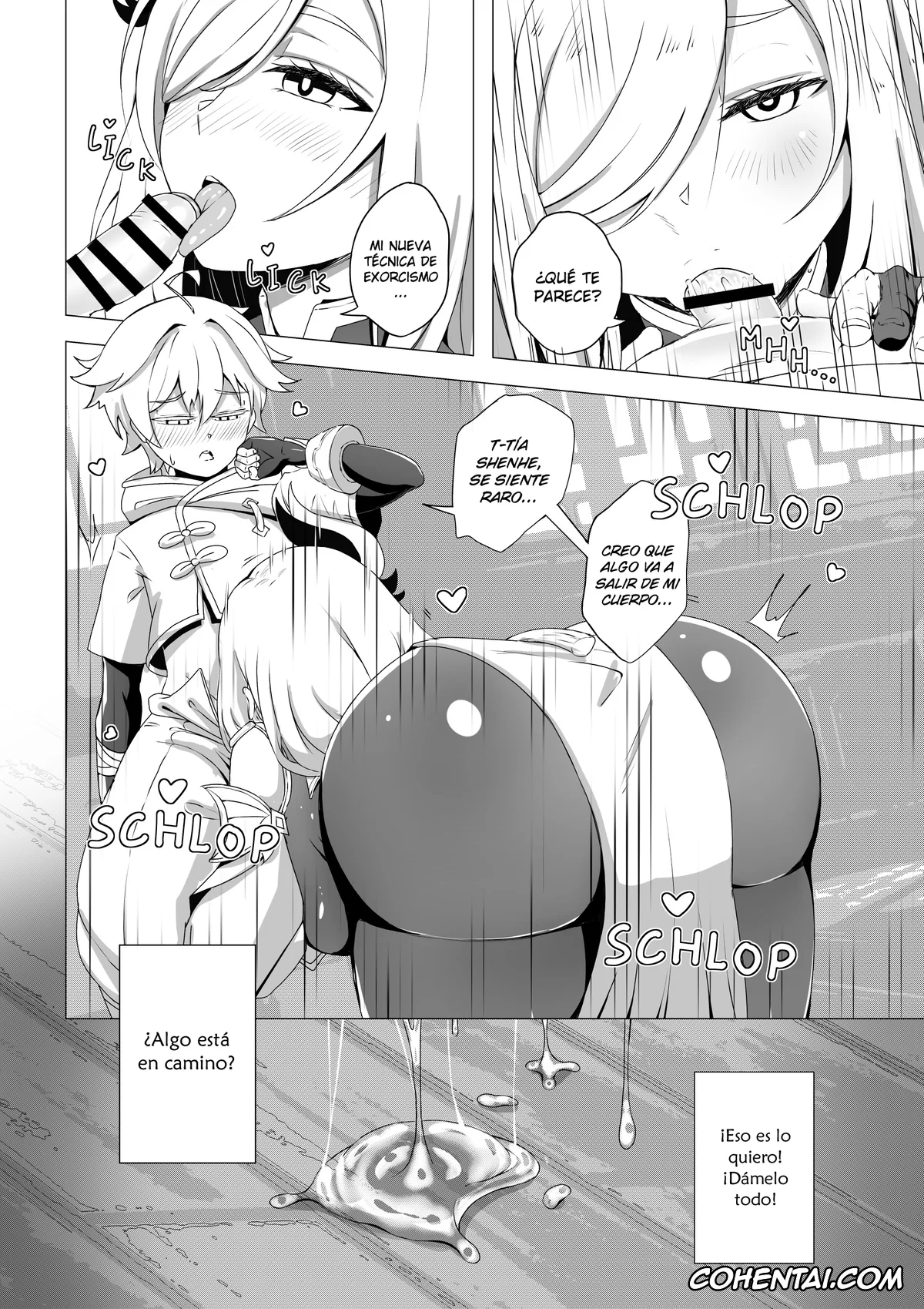 Genshin Impact porno, Chongyun porno, Shenhe porno, Emergency Exorcist Training (Genshin Impact), pagina 8