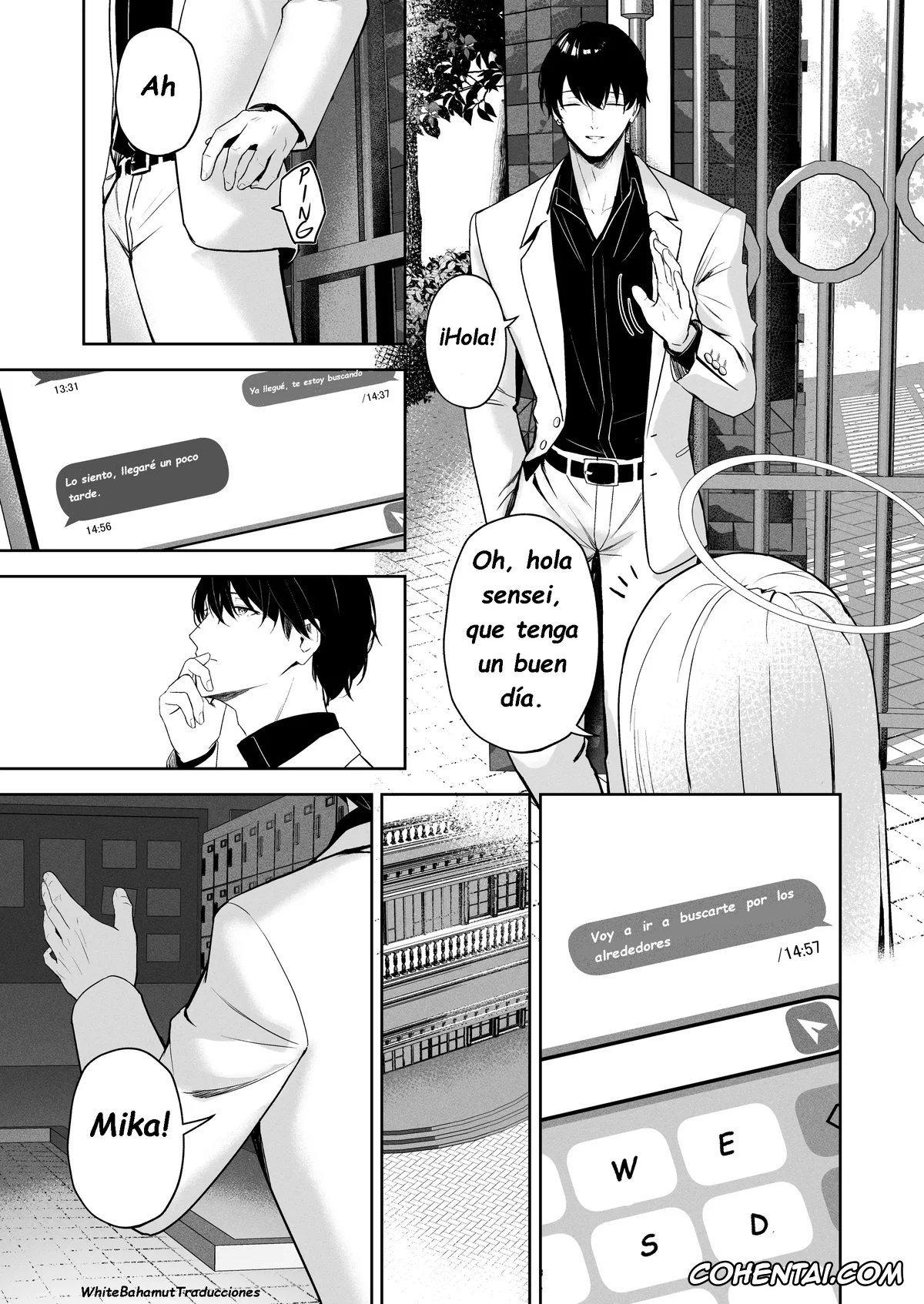 Blue Archive hentai, Mika Misono hentai, Sensei hentai, Mikazuki no Pierce Hole (Blue Archive), pagina 6