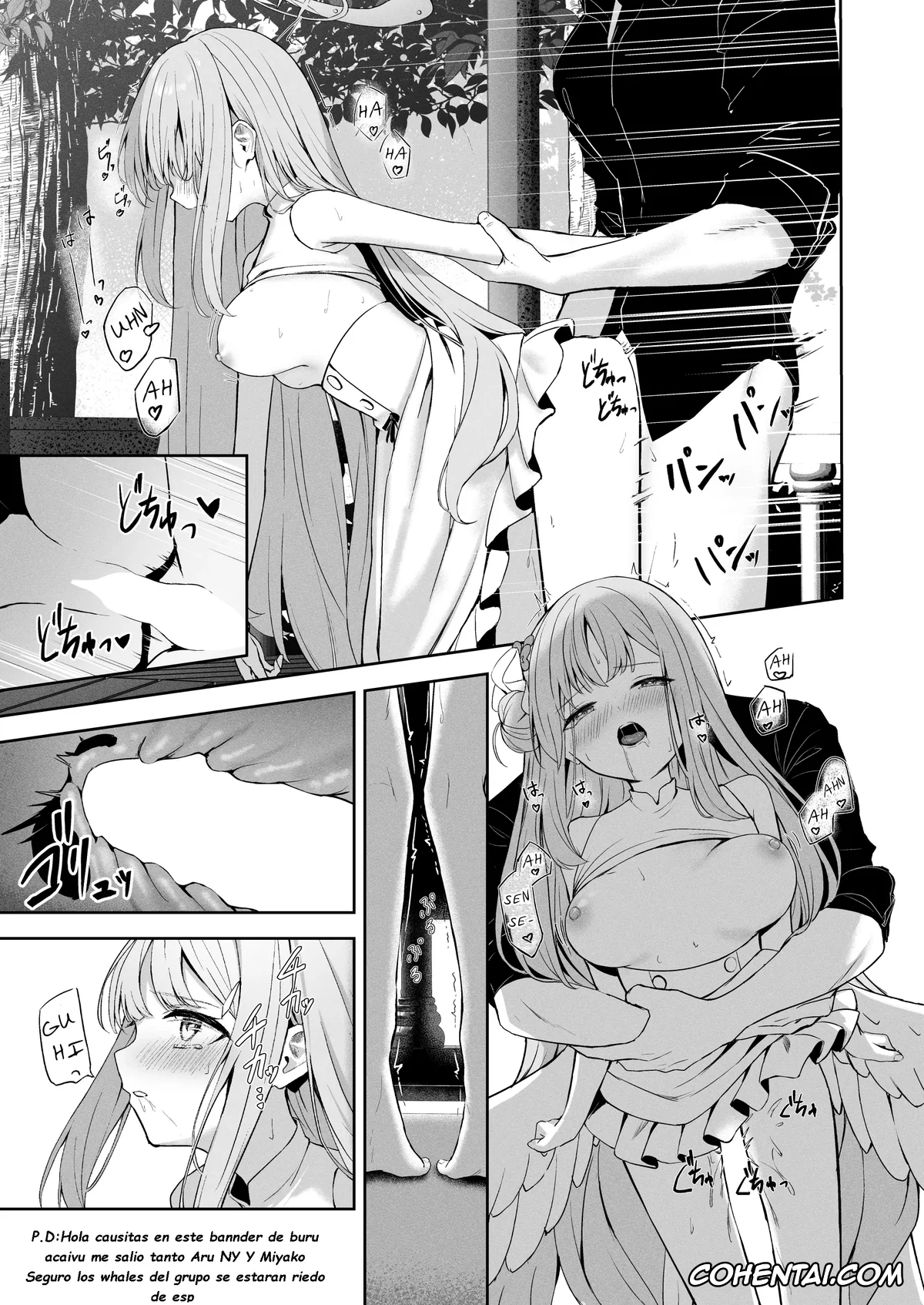 Blue Archive hentai, Mika Misono hentai, Sensei hentai, Mikazuki no Pierce Hole (Blue Archive), pagina 27