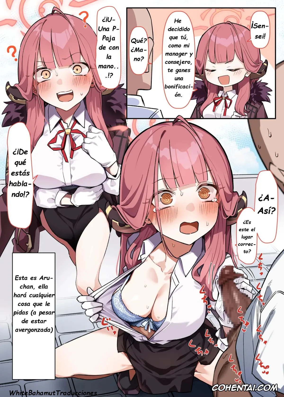 Blue Archive xxx, Aru Rikuhachima xxx, Shachou (Blue Archive), pagina 1