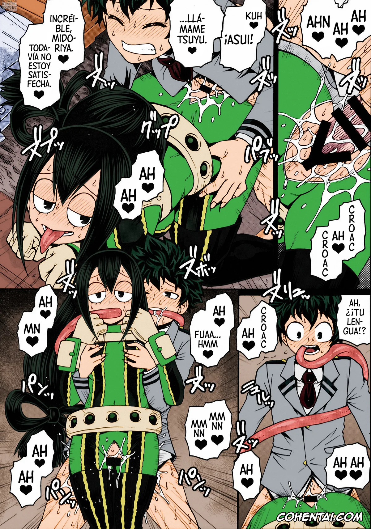 My Hero Academia | Boku No Hero Academia hentai, Izuku Midoriya hentai, Mina Ashido hentai, Momo Yaoyorozu hentai, Ochako Uraraka hentai, Tsuyu Asui hentai, POPPIN’ GIRLS (Boku no Hero Academia), pagina 9