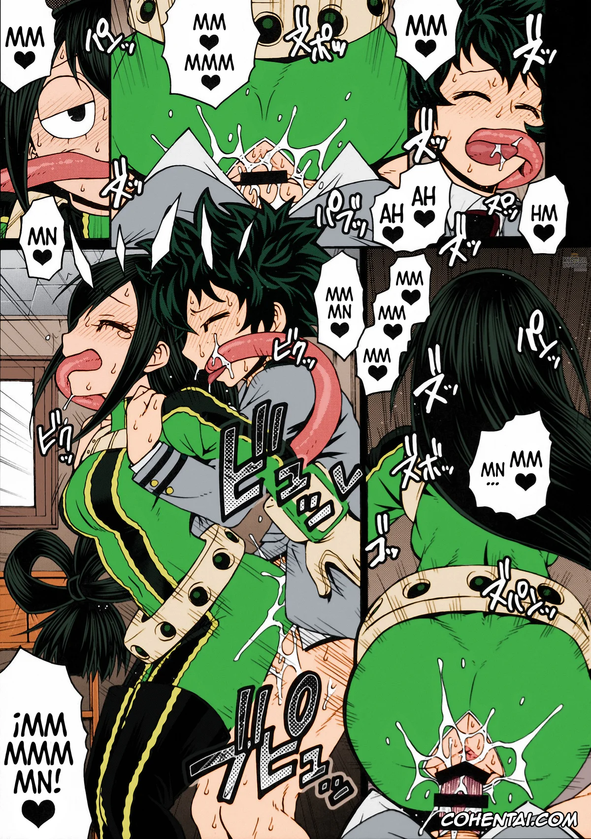 My Hero Academia | Boku No Hero Academia xxx, Izuku Midoriya xxx, Mina Ashido xxx, Momo Yaoyorozu xxx, Ochako Uraraka xxx, Tsuyu Asui xxx, POPPIN’ GIRLS (Boku no Hero Academia), pagina 10