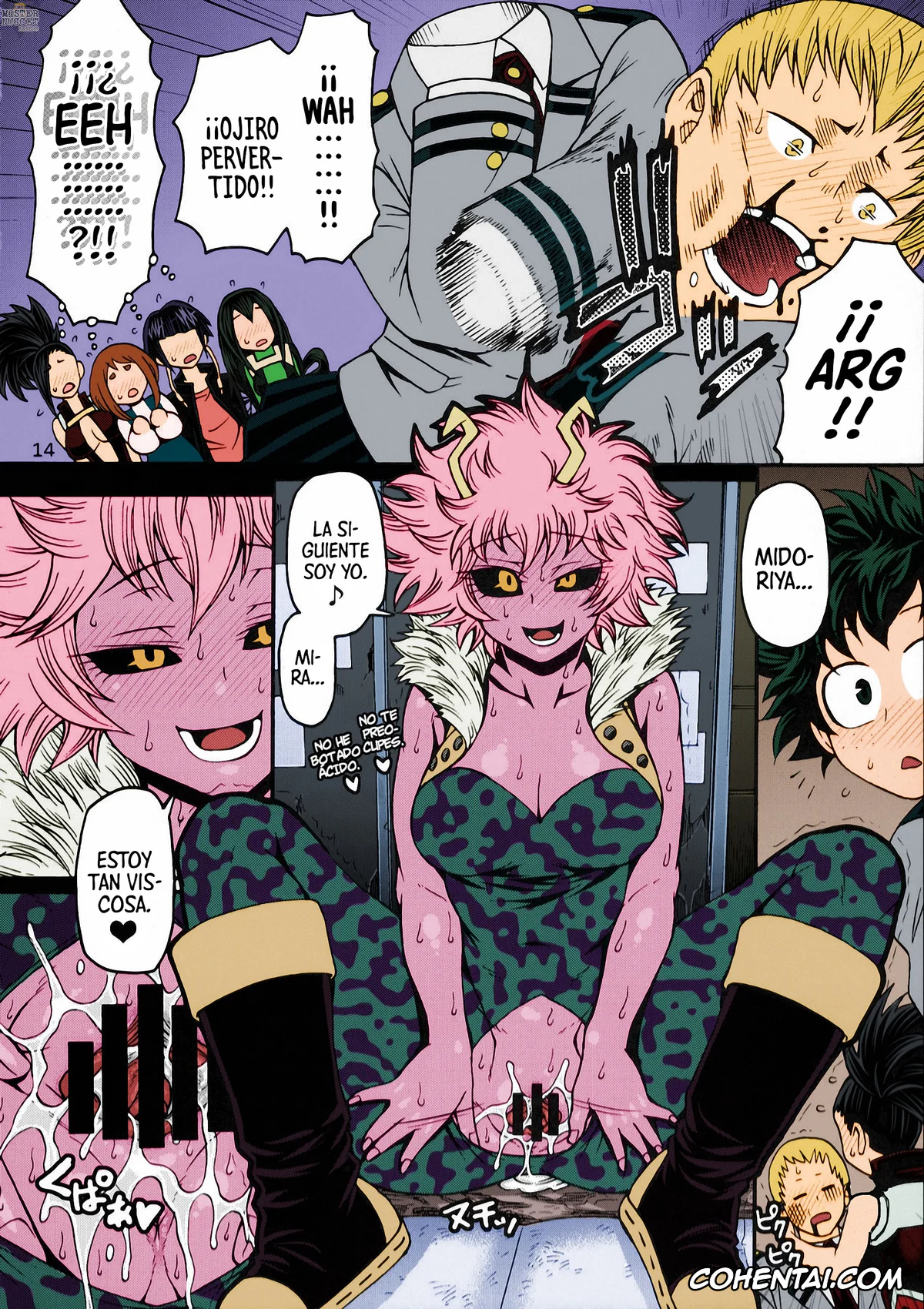 My Hero Academia | Boku No Hero Academia xxx, Izuku Midoriya xxx, Mina Ashido xxx, Momo Yaoyorozu xxx, Ochako Uraraka xxx, Tsuyu Asui xxx, POPPIN’ GIRLS (Boku no Hero Academia), pagina 13