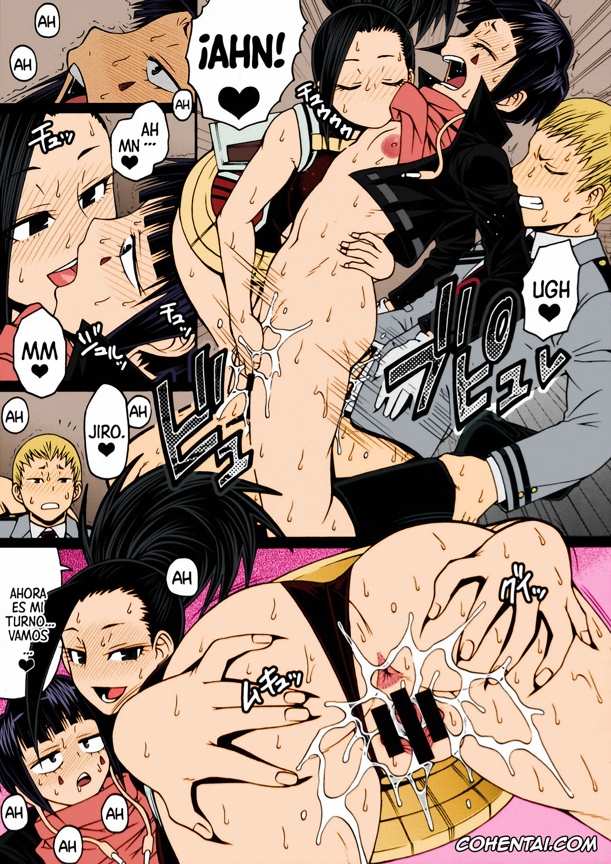 My Hero Academia | Boku No Hero Academia hentai, Izuku Midoriya hentai, Mina Ashido hentai, Momo Yaoyorozu hentai, Ochako Uraraka hentai, Tsuyu Asui hentai, POPPIN’ GIRLS (Boku no Hero Academia), pagina 18
