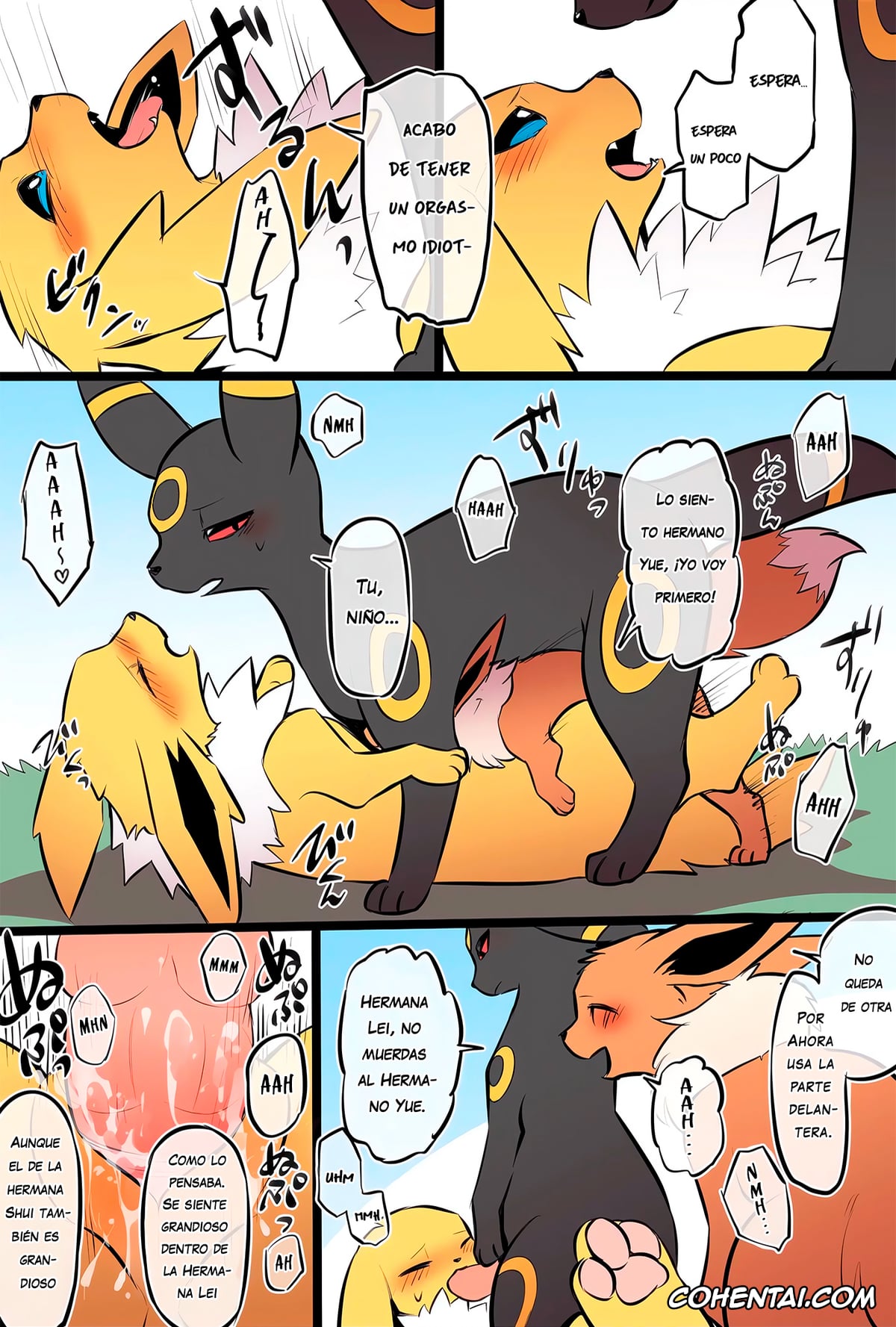 Pokemon | Pocket Monsters hentai, Eevee hentai, Espeon hentai, Flareon hentai, Jolteon hentai, Umbreon hentai, La familia Eevee cuya ética sexual se ha derrumbado (Pokémon), pagina 6