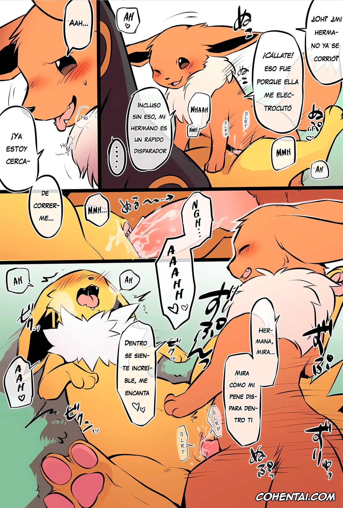 Pokemon | Pocket Monsters porno, Eevee porno, Espeon porno, Flareon porno, Jolteon porno, Umbreon porno, La familia Eevee cuya ética sexual se ha derrumbado (Pokémon), pagina 8