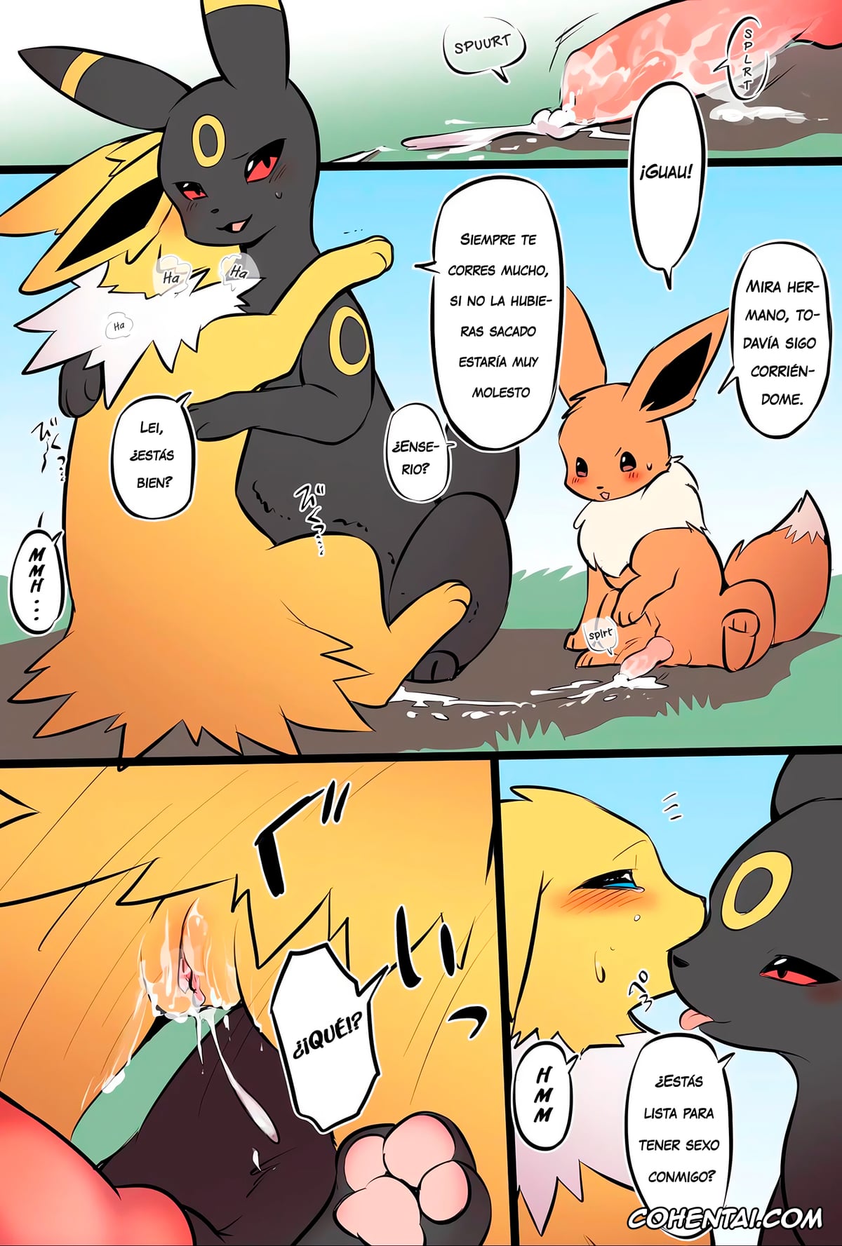 Pokemon | Pocket Monsters porno, Eevee porno, Espeon porno, Flareon porno, Jolteon porno, Umbreon porno, La familia Eevee cuya ética sexual se ha derrumbado (Pokémon), pagina 11