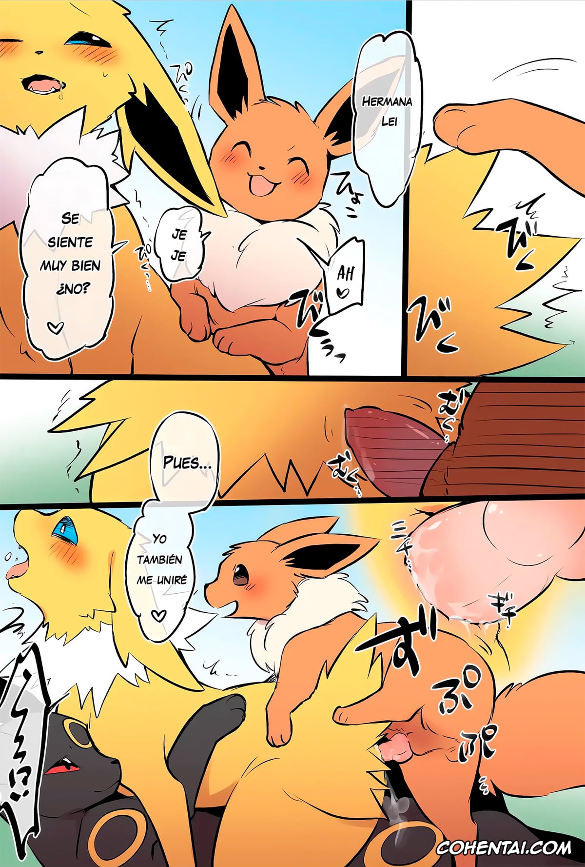 Pokemon | Pocket Monsters xxx, Eevee xxx, Espeon xxx, Flareon xxx, Jolteon xxx, Umbreon xxx, La familia Eevee cuya ética sexual se ha derrumbado (Pokémon), pagina 16