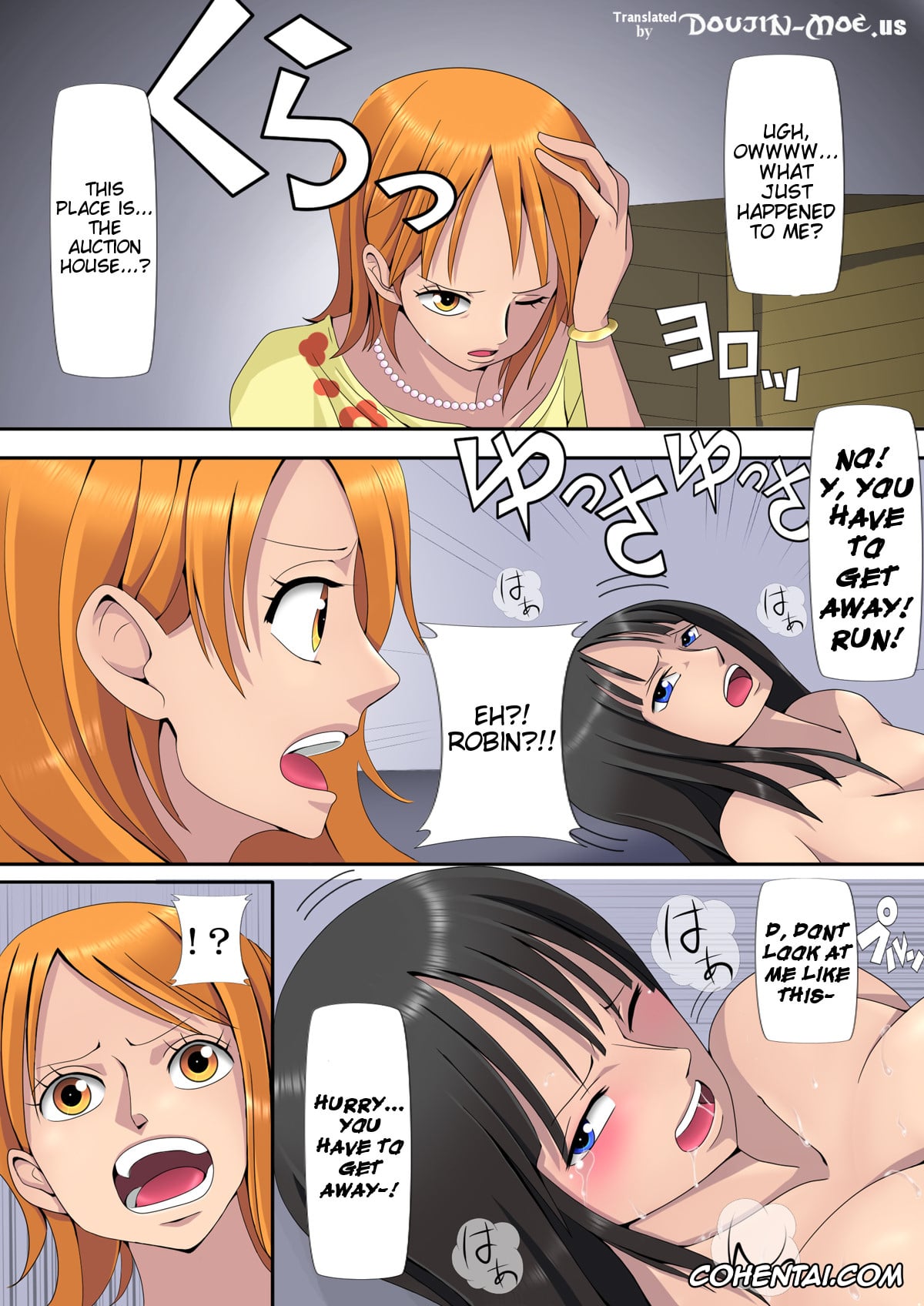 One Piece porno, Nami porno, Nico Robin porno, Ryoujoku Koukai Nisshi (One Piece), pagina 2