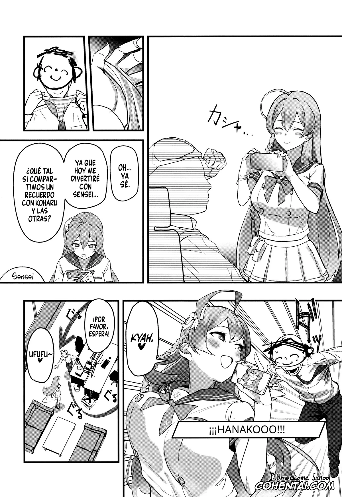 Blue Archive hentai, Hanako Urawa hentai, Sensei hentai, Aiyoku wa Muyoku ni Nitari (Blue Archive), pagina 6