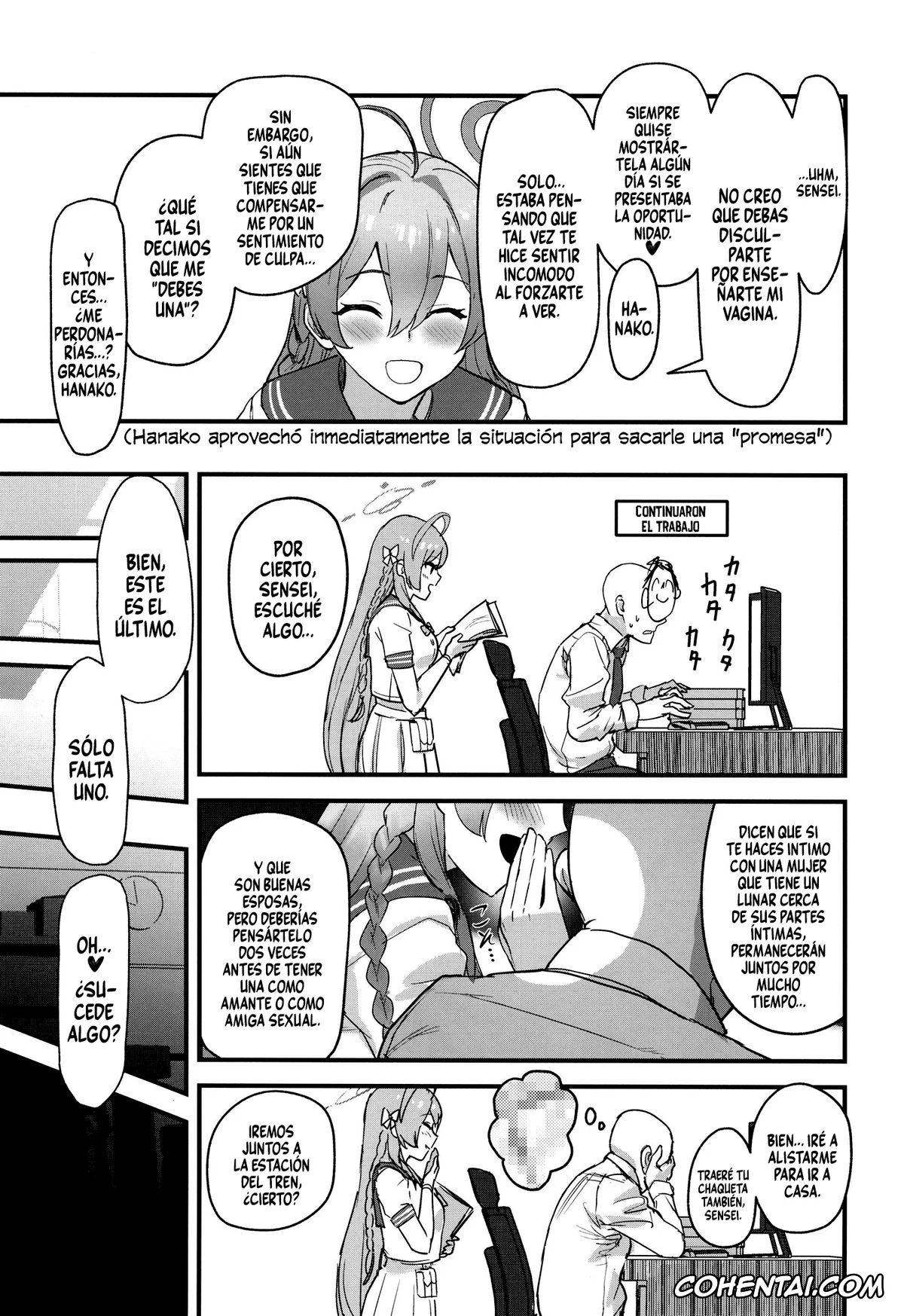 Blue Archive hentai, Hanako Urawa hentai, Sensei hentai, Aiyoku wa Muyoku ni Nitari (Blue Archive), pagina 9
