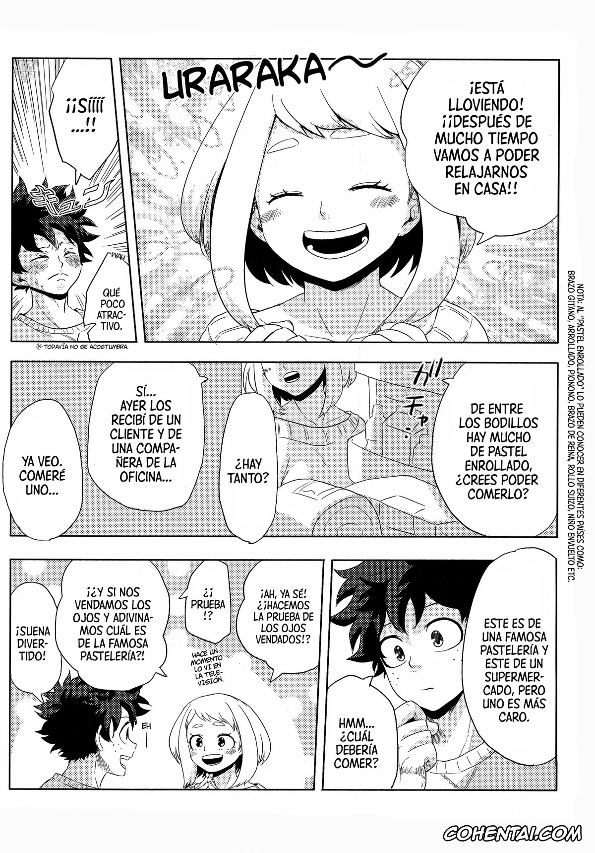 My Hero Academia | Boku No Hero Academia xxx, Izuku Midoriya xxx, Ochako Uraraka xxx, Mekakushi Tea Time (Boku no Hero Academia), pagina 4