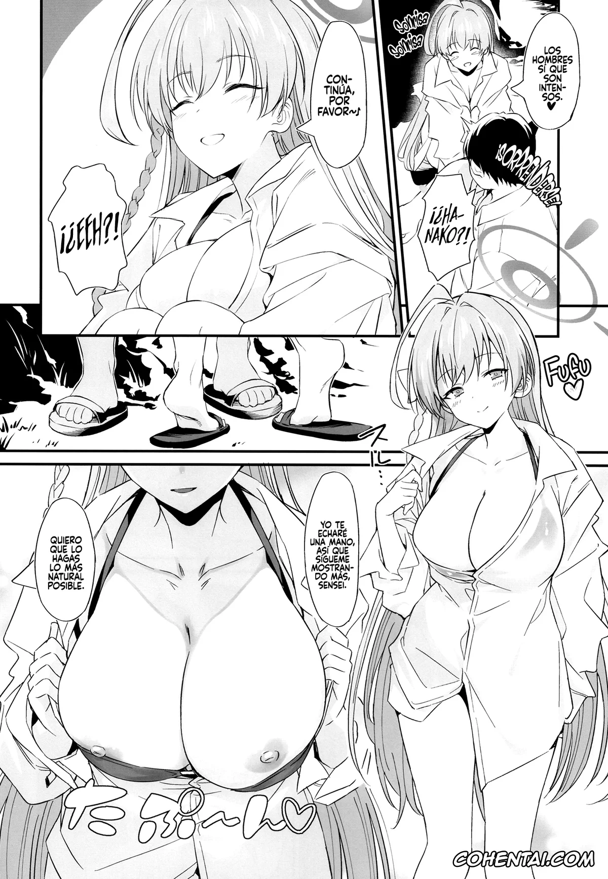 Blue Archive xxx, Hanako Urawa xxx, Sensei xxx, Onanie Supporter Hanako (Blue Archive), pagina 7