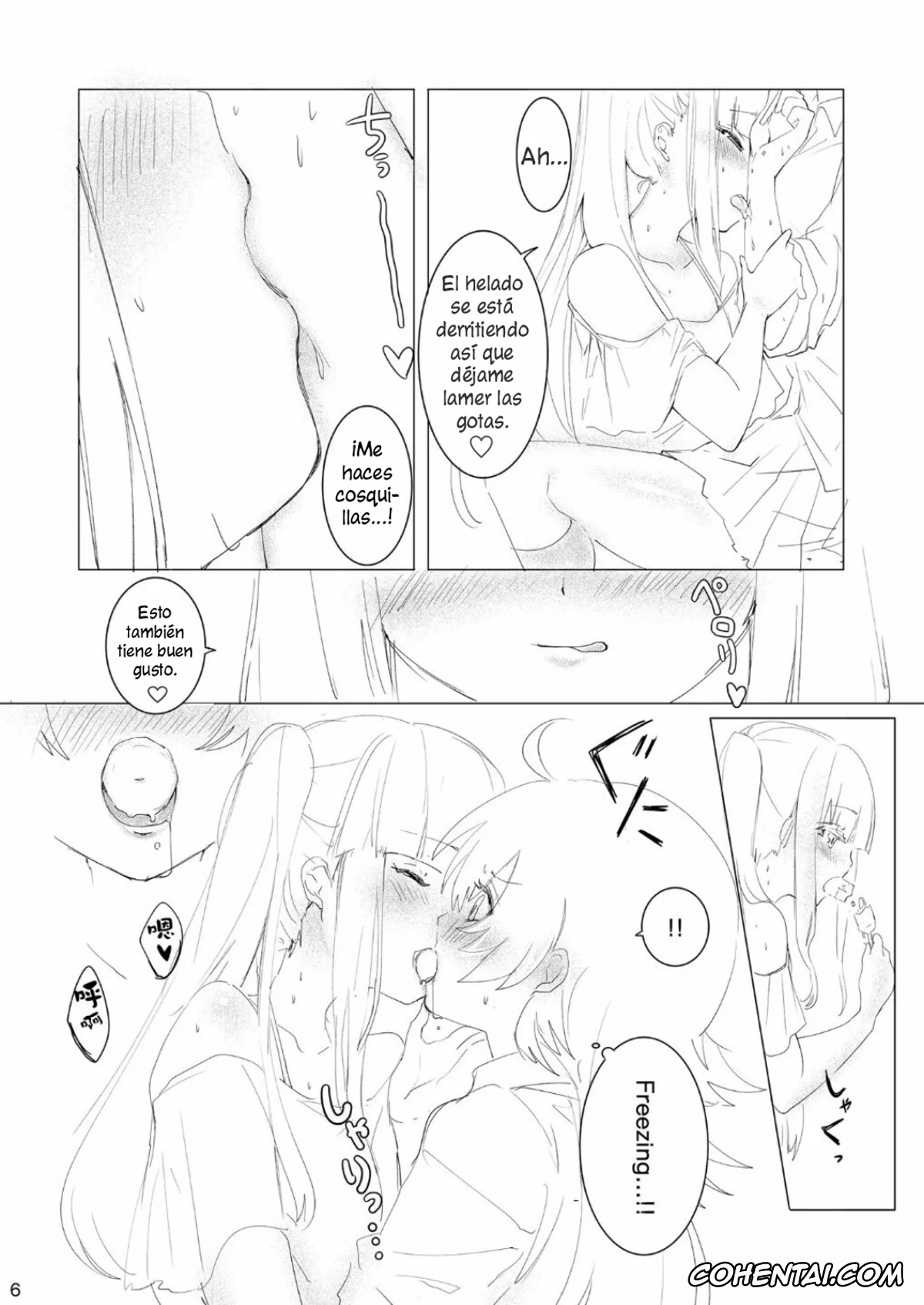 BanG Dream! porno, Chiyu Tamade porno, Reona Nyubara porno, Sweating like crazy!! (BanG Dream!), pagina 5