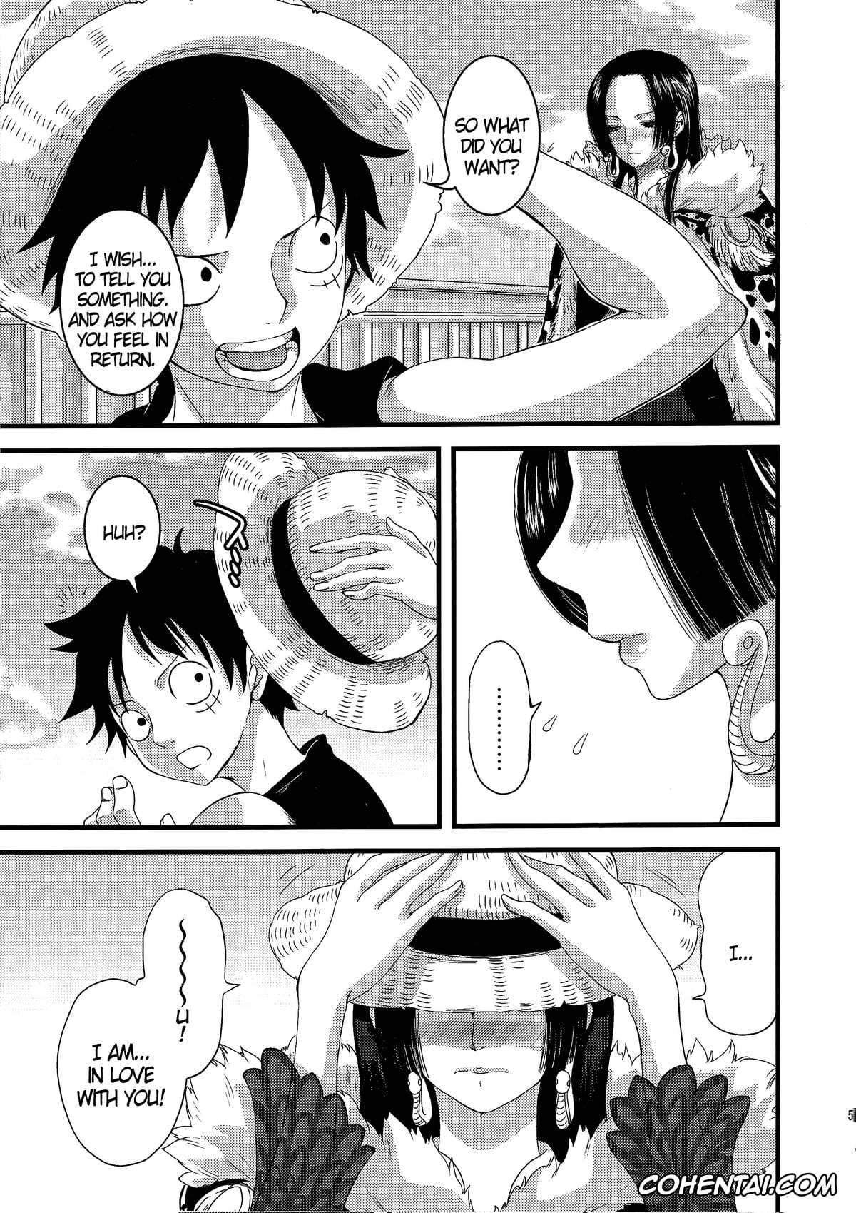 One Piece hentai, Boa Hancock hentai, Monkey D. Luffy hentai, LOVE SCAT (One Piece), pagina 3