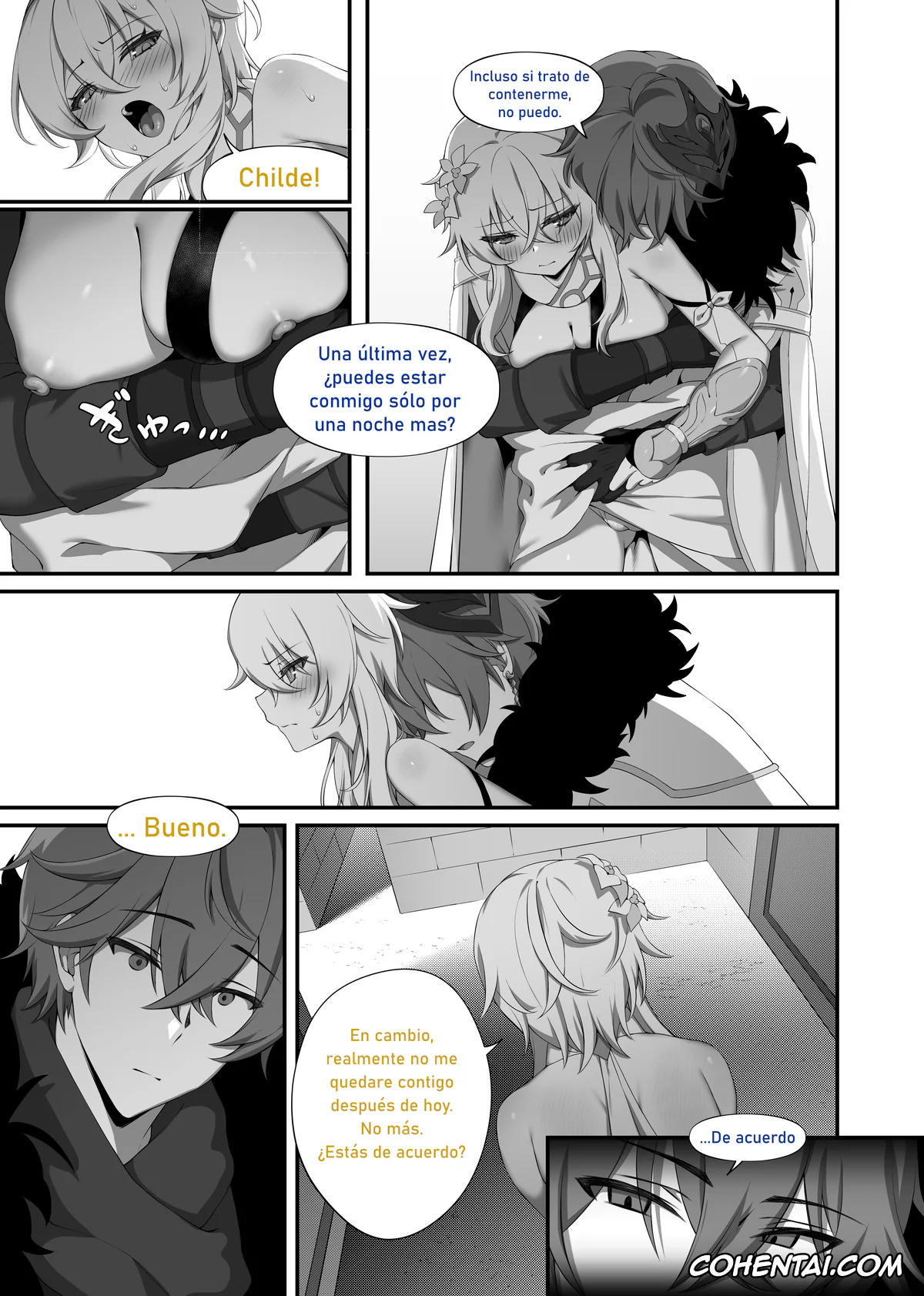 Genshin Impact xxx, Lumine xxx, Tartaglia | Childe xxx, Yukiguni kara kita Koibito (Genshin Impact), pagina 10