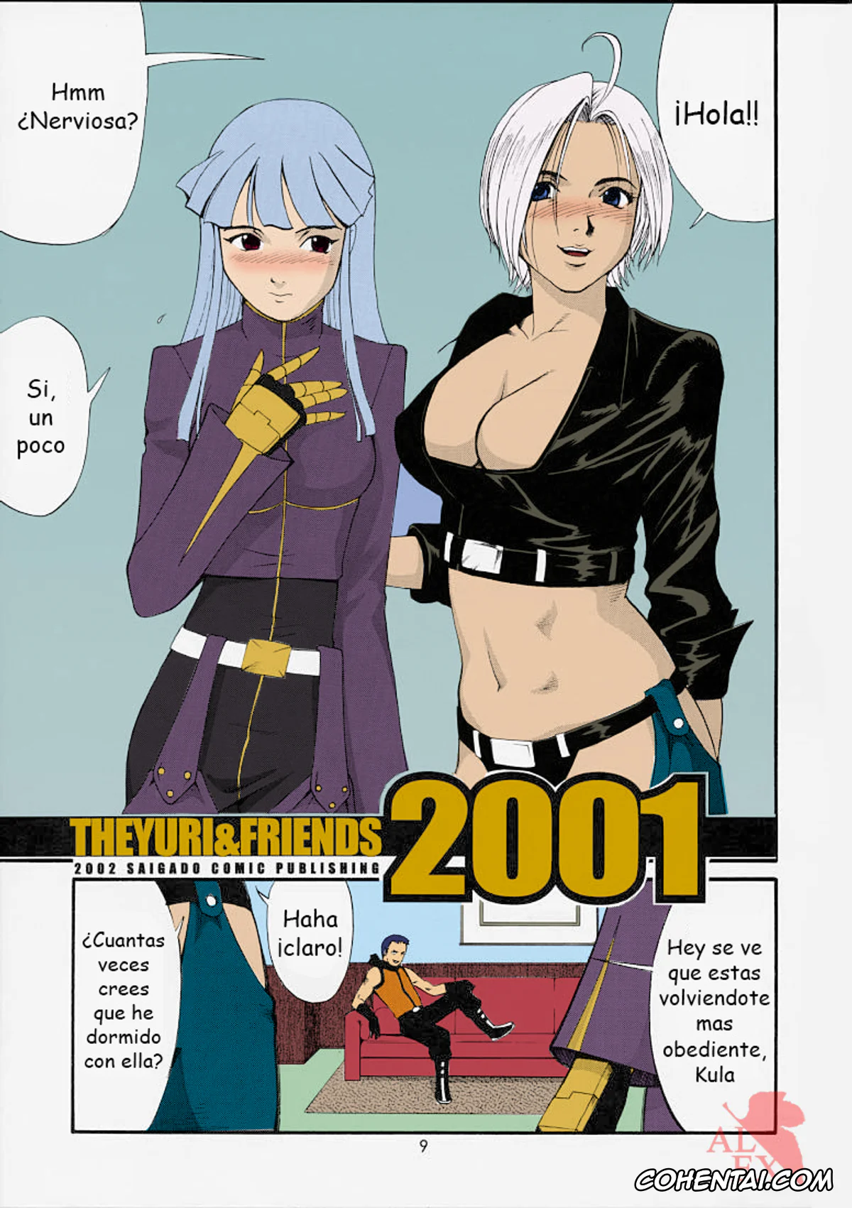 King of Fighters hentai, Angel hentai, K9999 hentai, Kim Kaphwan hentai, Kula Diamond hentai, May Lee hentai, The Yuri & Friends 2001 (King of Fighters), pagina 9