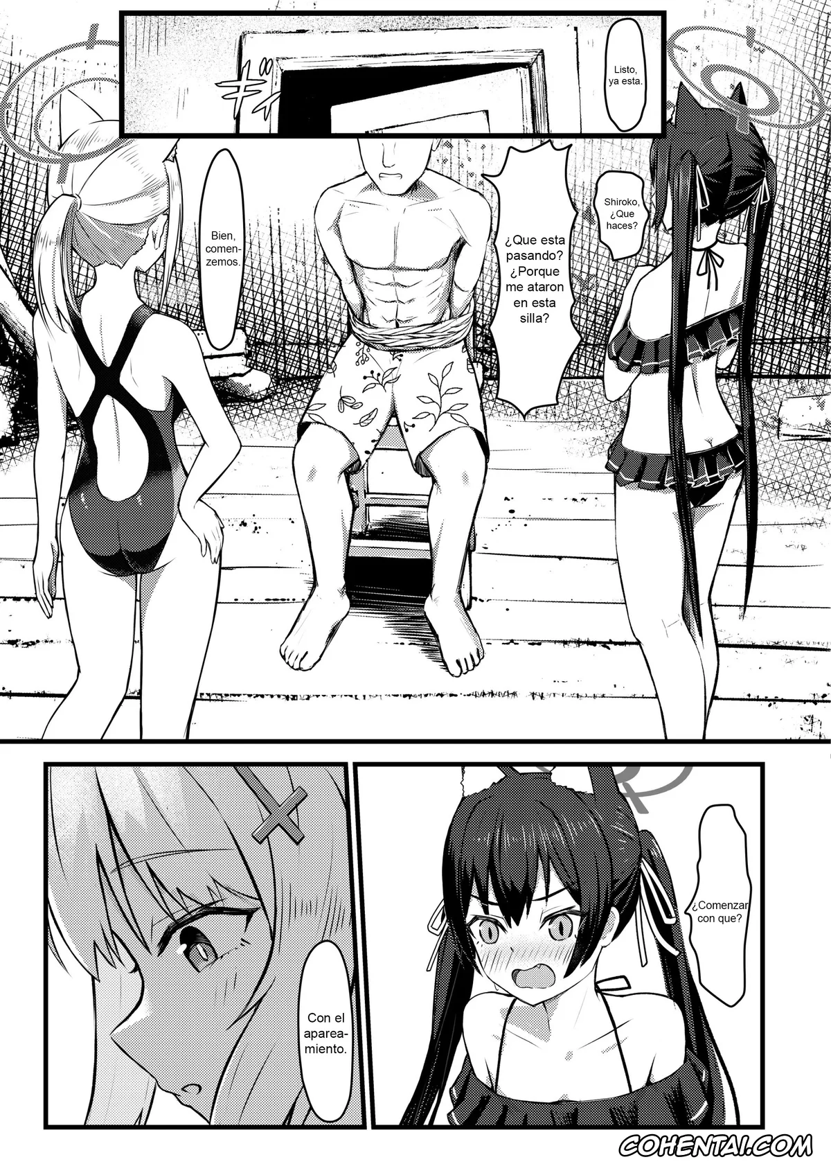 Blue Archive xxx, Sensei xxx, Serika Kuromi xxx, Shiroko Sunaookami xxx, …Hm, Sensei o Osou no. (Blue Archive), pagina 4