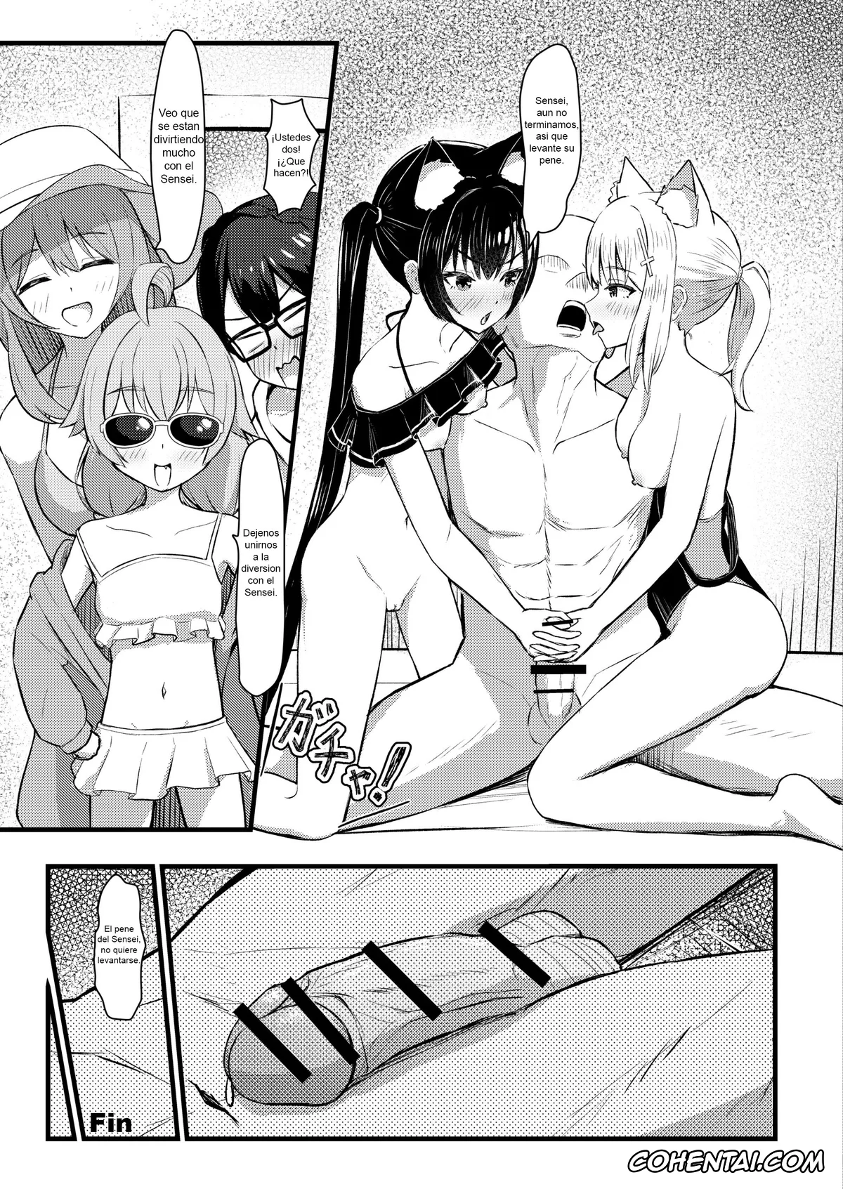 Blue Archive porno, Sensei porno, Serika Kuromi porno, Shiroko Sunaookami porno, …Hm, Sensei o Osou no. (Blue Archive), pagina 20