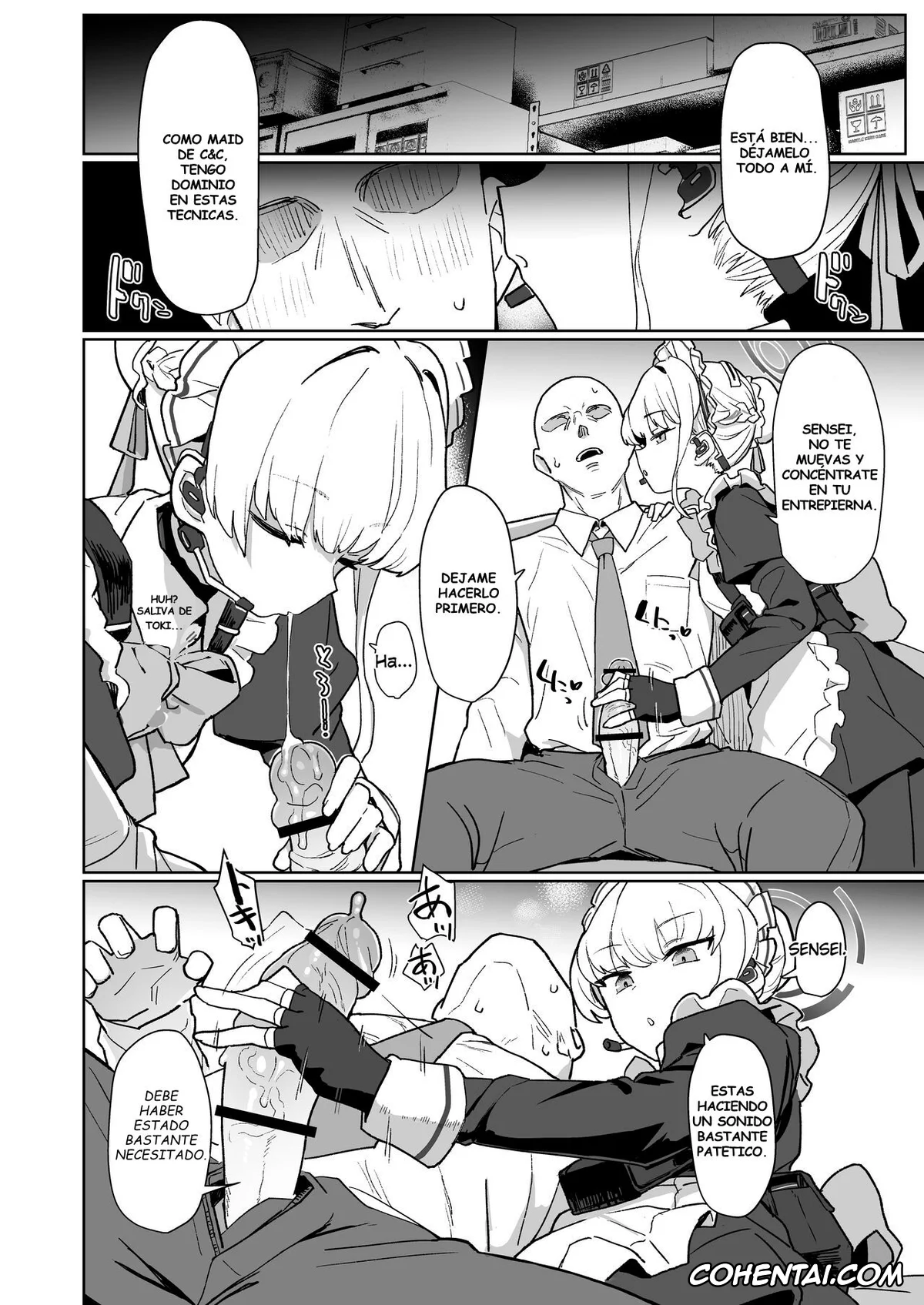 Blue Archive porno, Sensei porno, Toki Asuma porno, Dokidoki Toki Meki Maid Kiss (Blue Archive), pagina 5