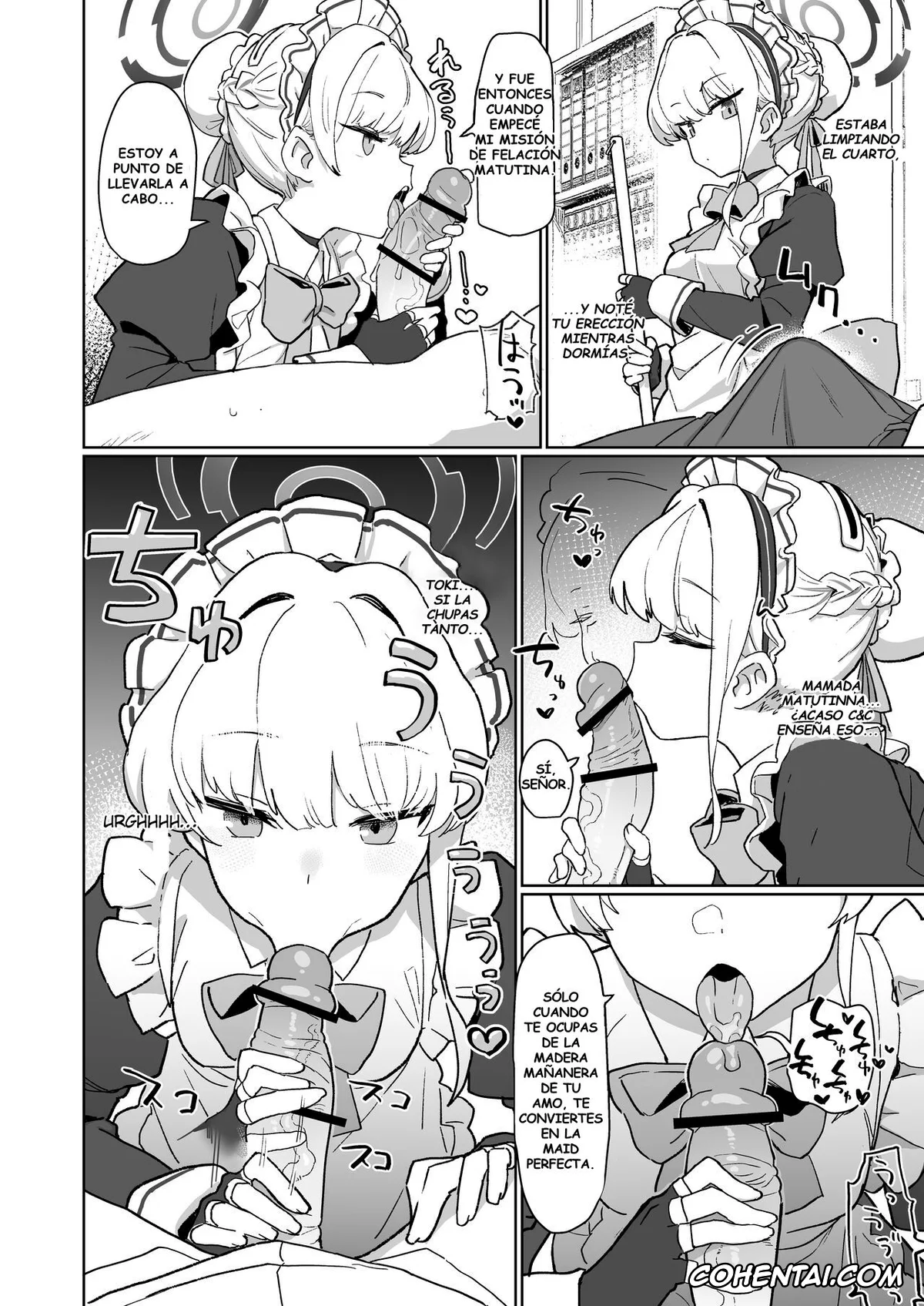 Blue Archive hentai, Sensei hentai, Toki Asuma hentai, Dokidoki Toki Meki Maid Kiss (Blue Archive), pagina 9