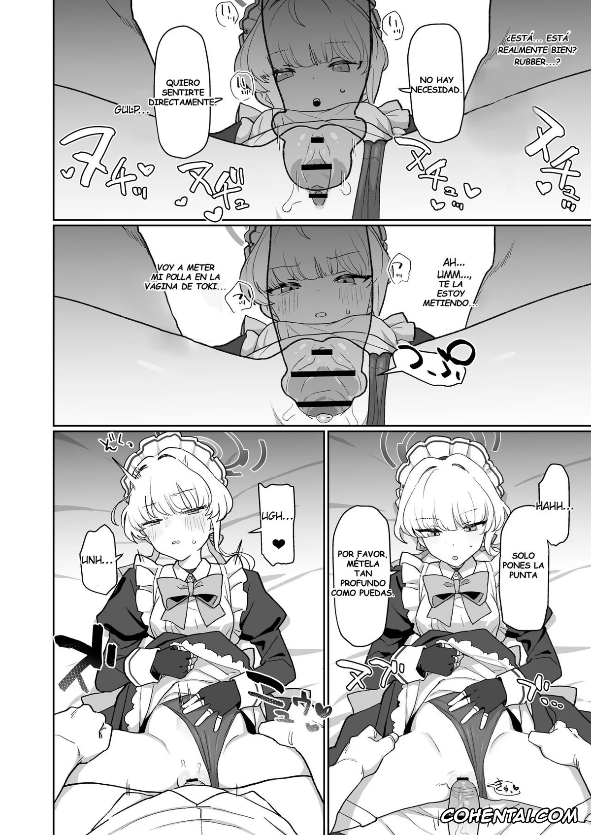 Blue Archive hentai, Sensei hentai, Toki Asuma hentai, Dokidoki Toki Meki Maid Kiss (Blue Archive), pagina 15
