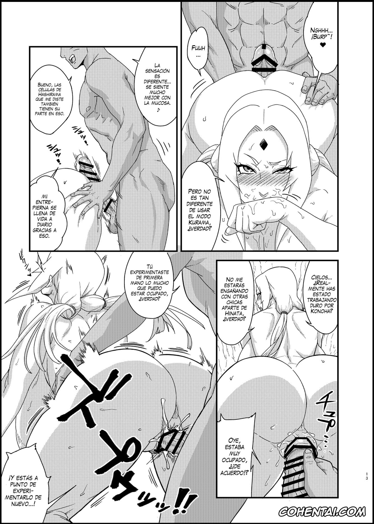 NARUTO hentai, Tsunade hentai, Jukumitsuki Intouden 3 Ge (Naruto), pagina 12